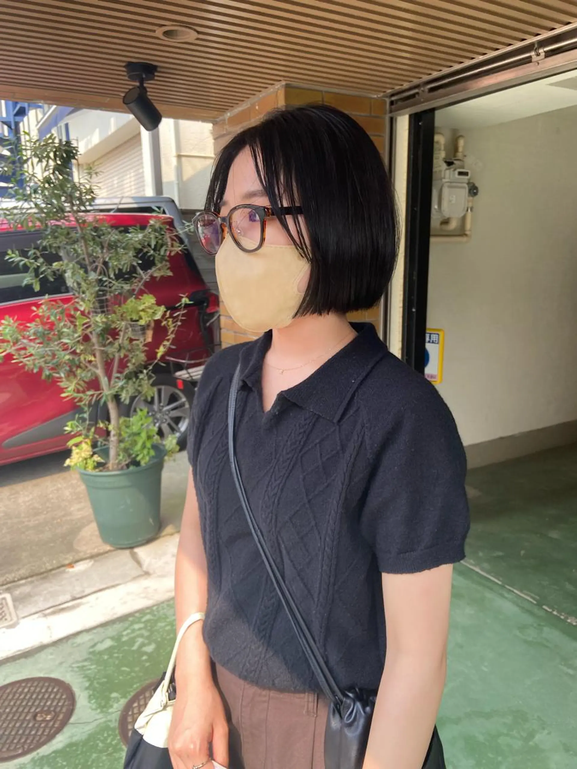 ショート カラー カット ヘアカラー トリートメント 田中 あやなのヘアスタイル