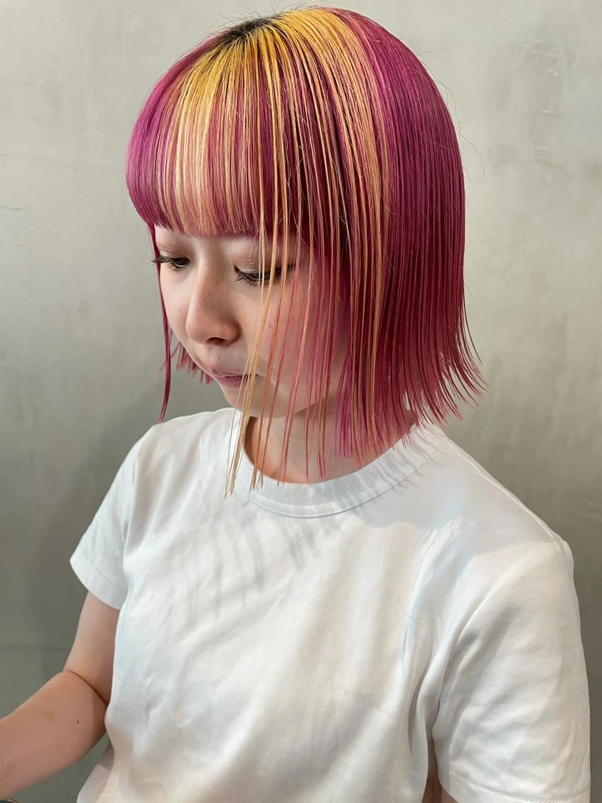 ショート カラー カット ヘアカラー トリートメント 優 作のヘアスタイル