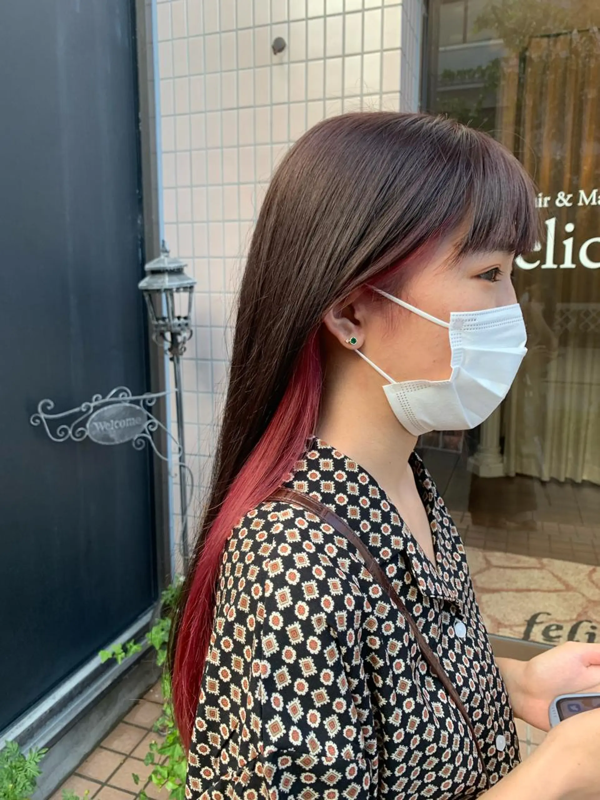ロング カラー ブリーチ ピンクカラー Lunapiena所属・Lunapiena 🫧ナナのヘアスタイル