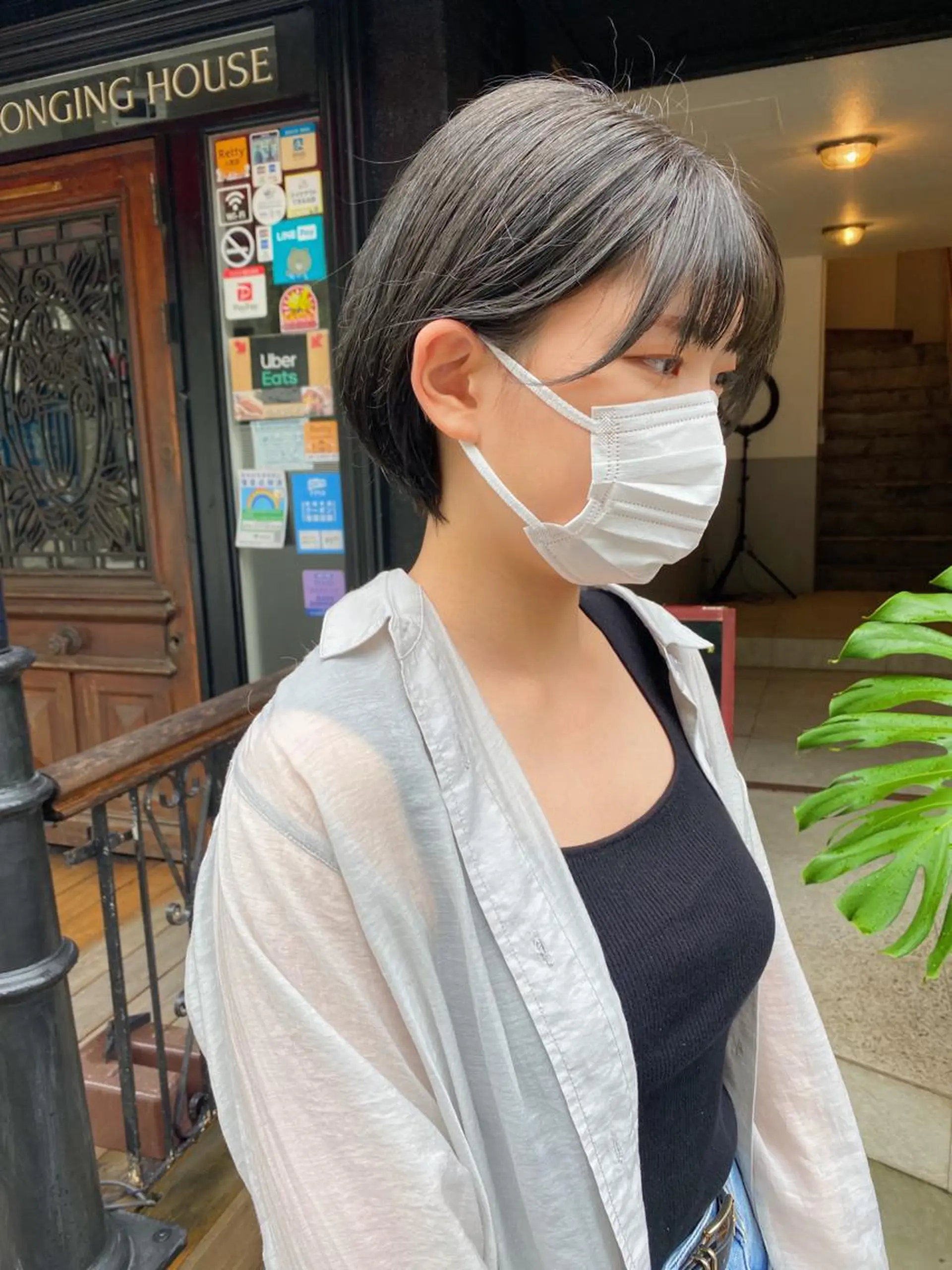 ショート カラー salowin三丁目所属・🟩ベージュ/ショー ト/ボブ🟩タカモリのヘアスタイル