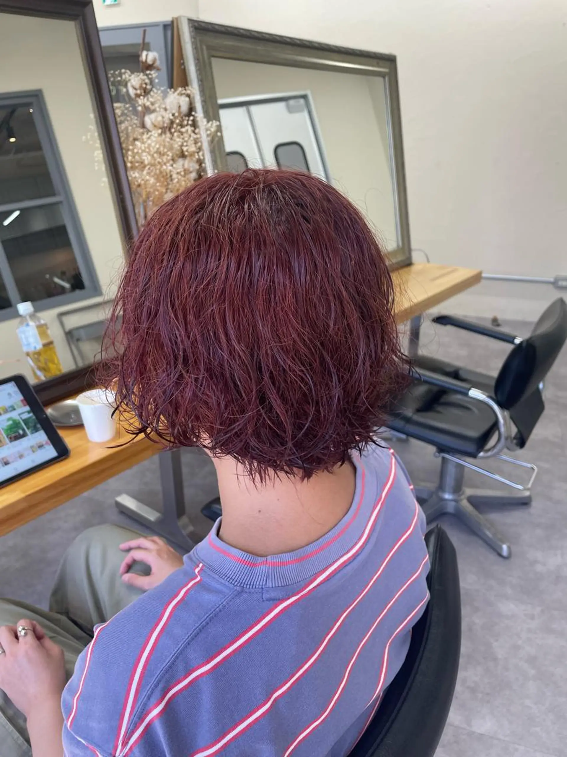 ショート パーマ ヘアカラー SOL.noel所属・ブリーチ/レイヤー/ ハイトーンShugaのヘアスタイル