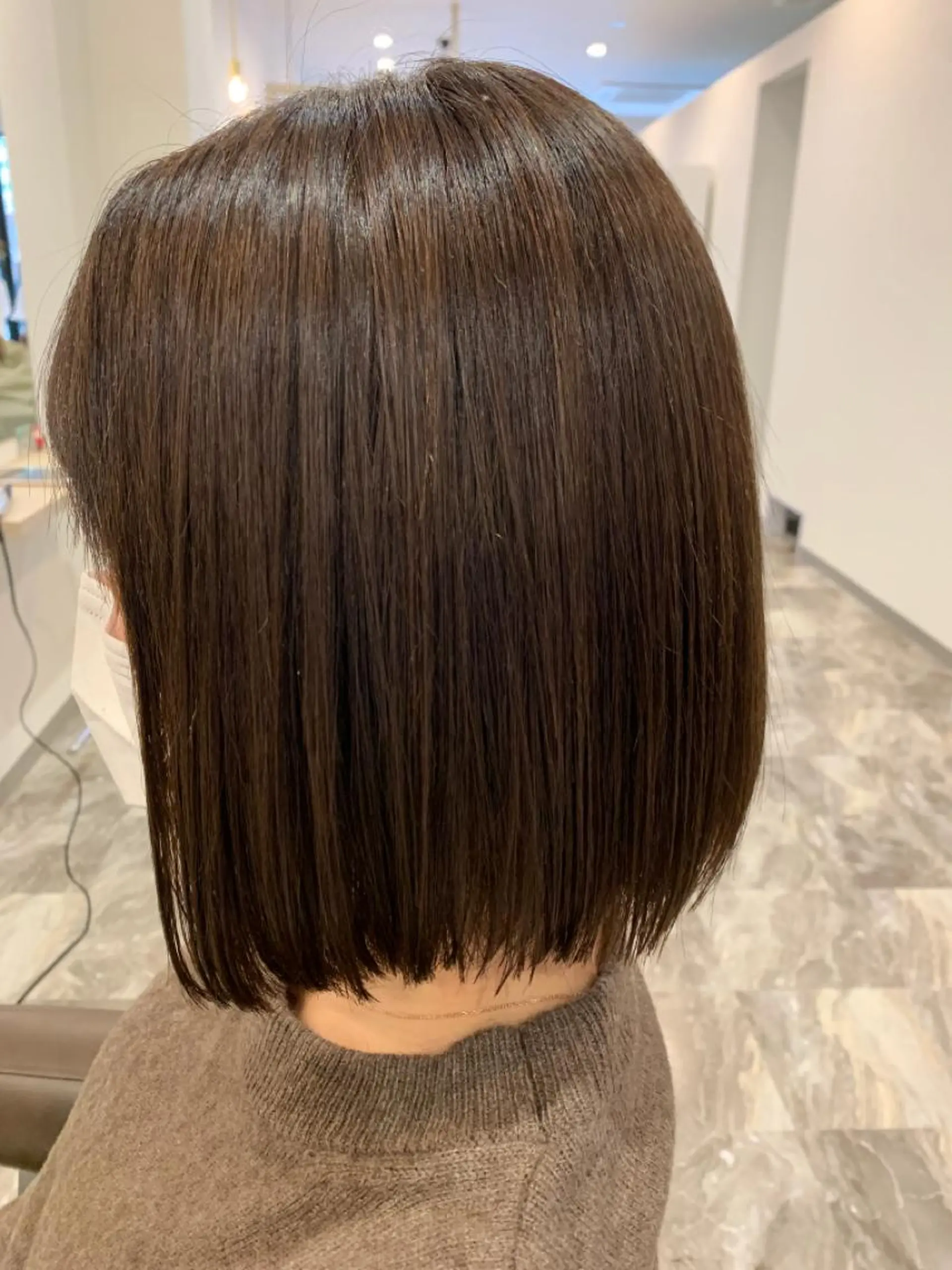 ミディアム カラー カット トリートメント 永田 よしはるのヘアスタイル