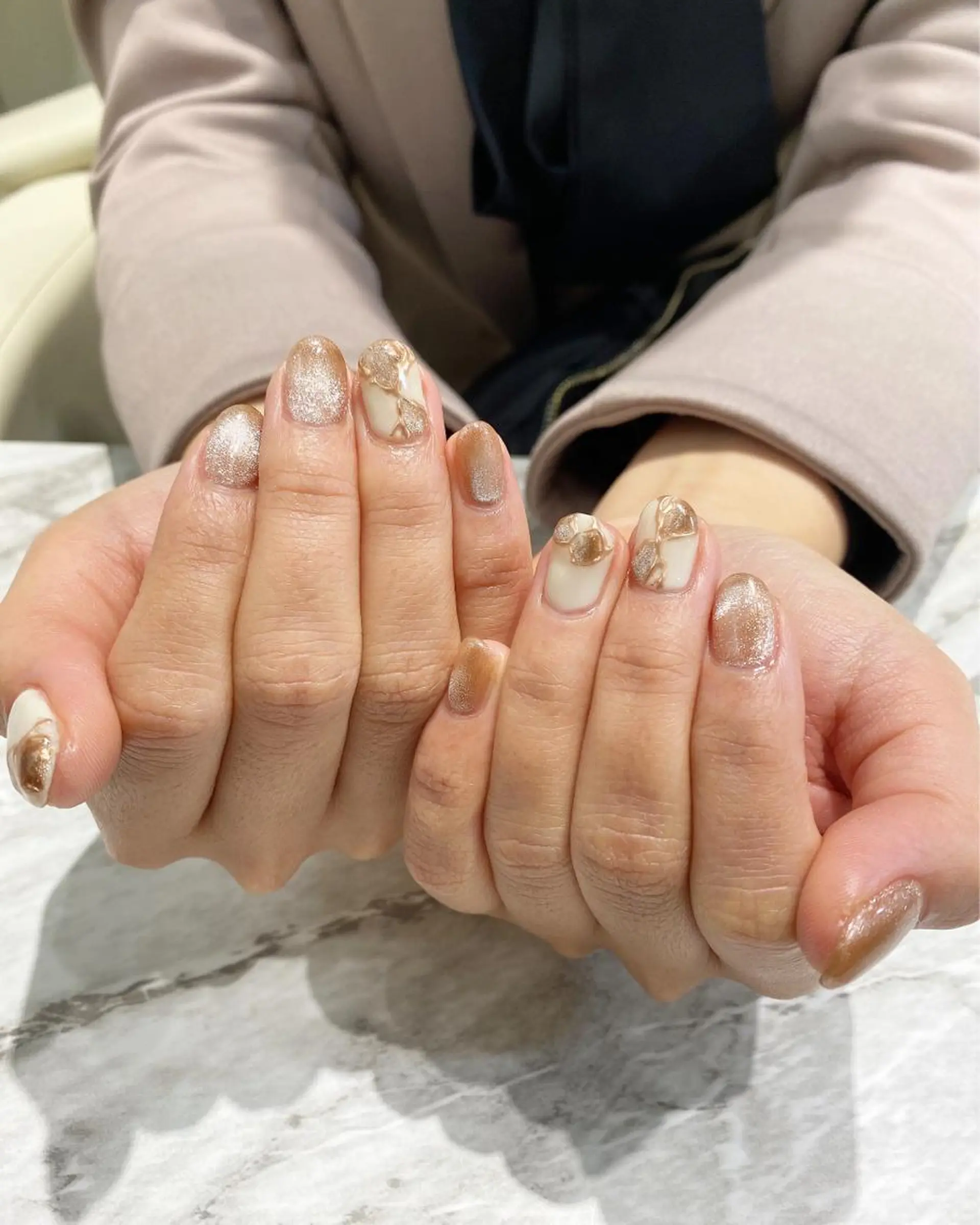 ネイル アートネイル マグネットネイル ハンドネイル フットネイル ハンドケア nail salon  AlgeTy所属・✴︎:.｡. MAKI.｡.:✴︎のネイルデザイン
