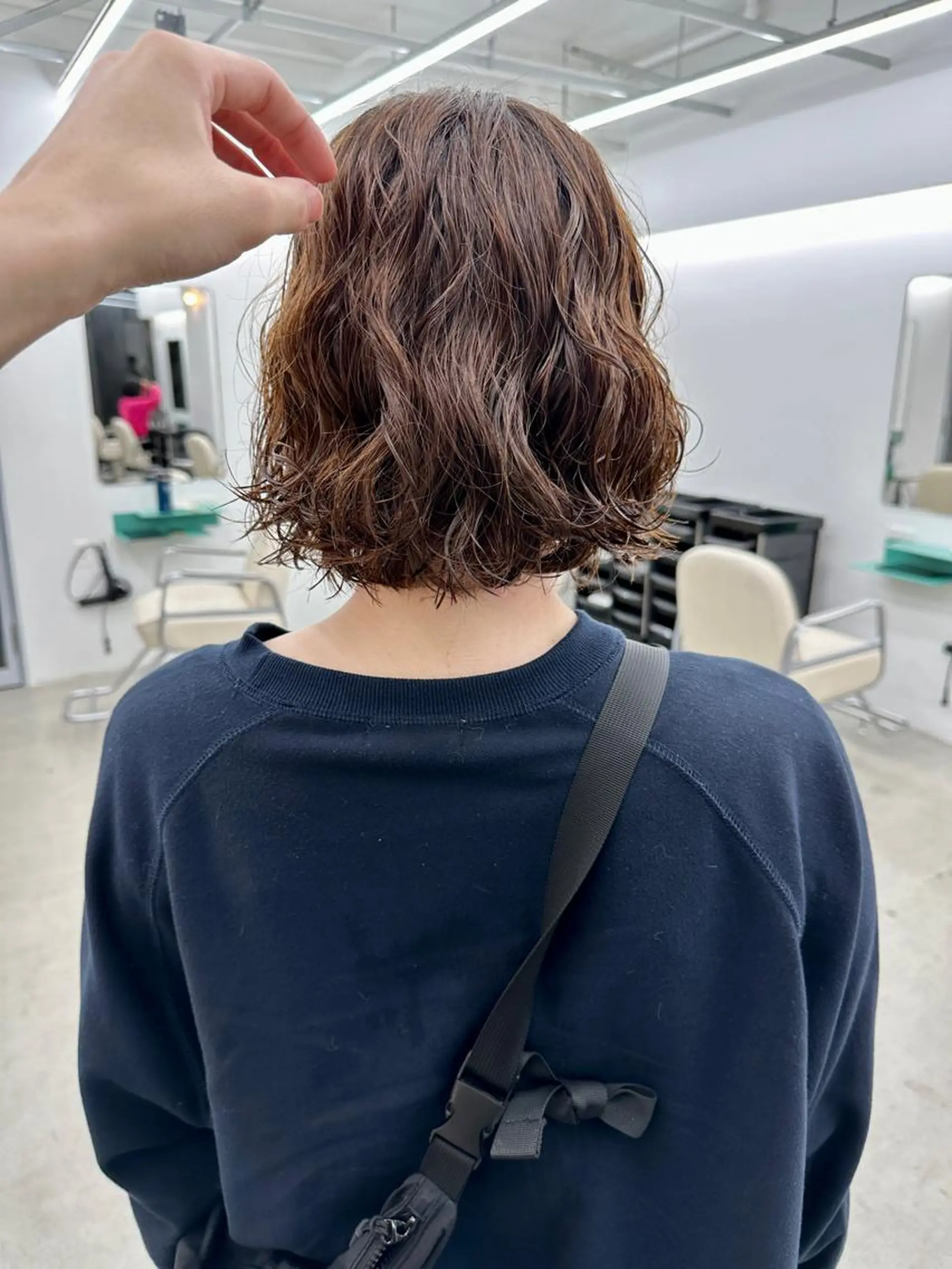 ショート パーマ ボブ カット パーマ トリートメント ボブ/レイヤー/ケア パーマ/リュウタのヘアスタイル