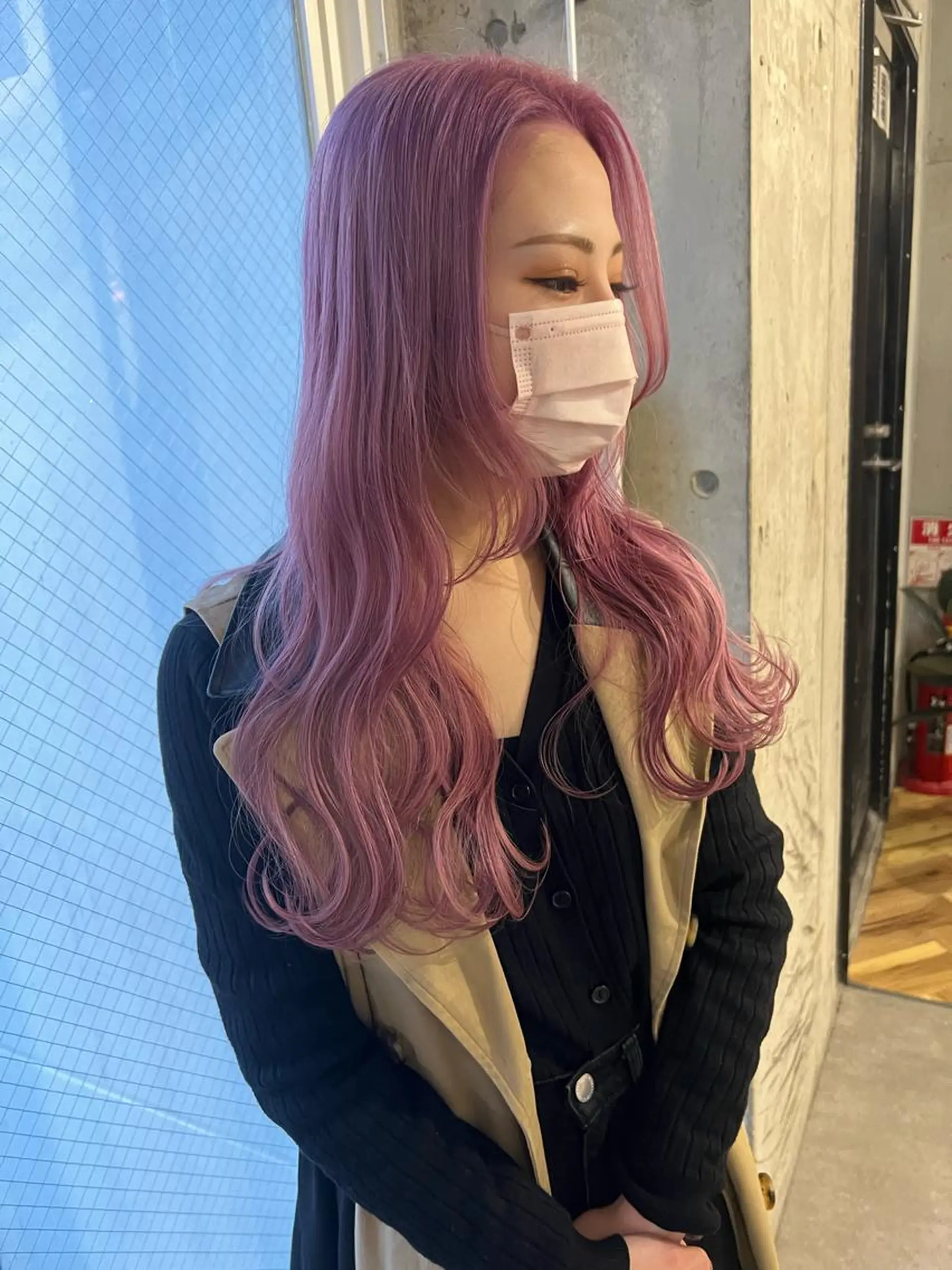 ロング カラー バレイヤージュ ブリーチ ケアブリーチ ハイライトカラー インナーカラー ヘアカラー トリートメント lani 天神大名/ブリーチのヘアスタイル
