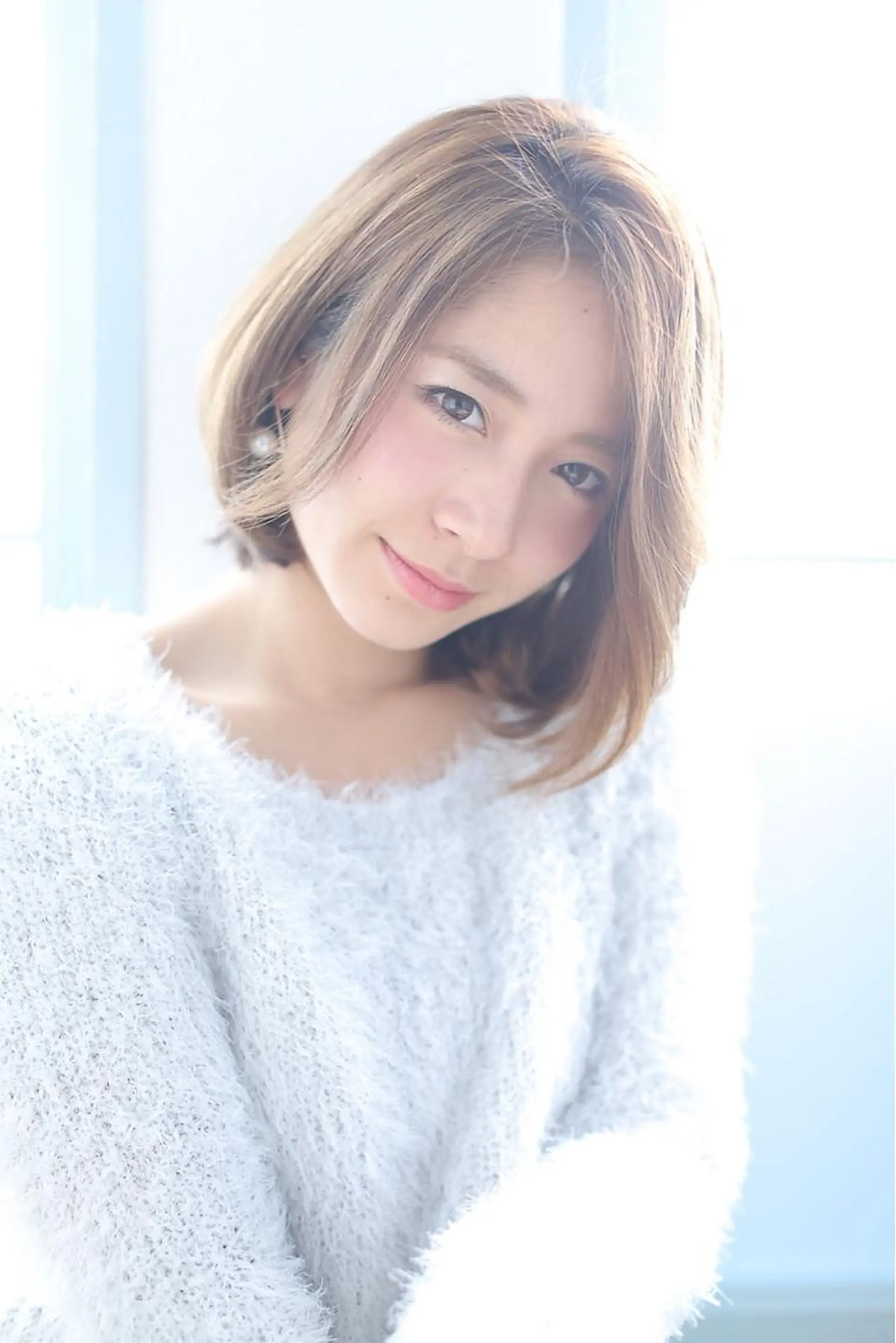 ショート カラー パーマ アッシュ 透明感カラー ボブ 小顔カット *透明感 髪質改善* ✂️佐藤 敬人✂️のヘアスタイル