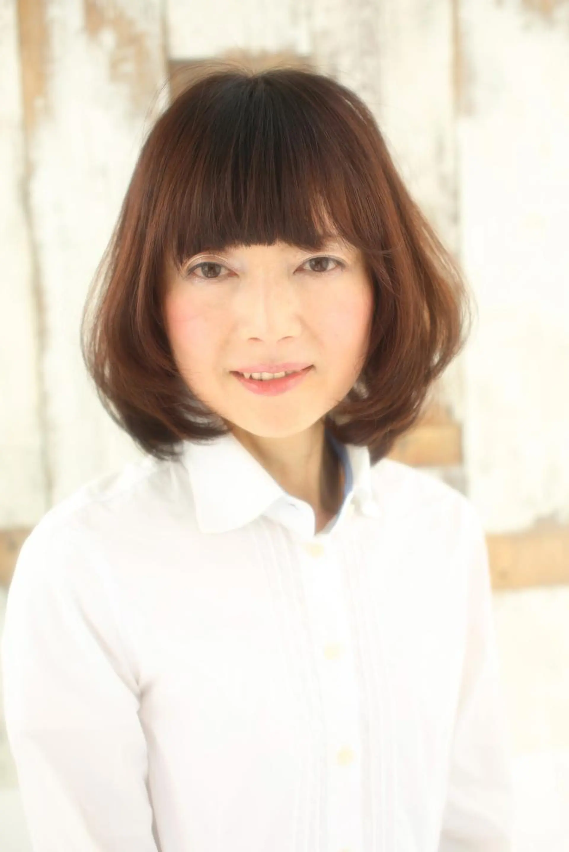 ロング まつお かずねのヘアスタイル