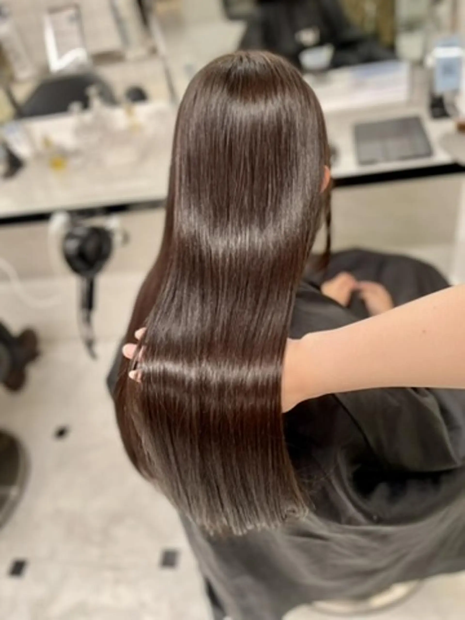 カラー ロング ヘアアレンジ カット 縮毛矯正 抜け感🪽透明感🫧 表参道🪽🫧のヘアスタイル