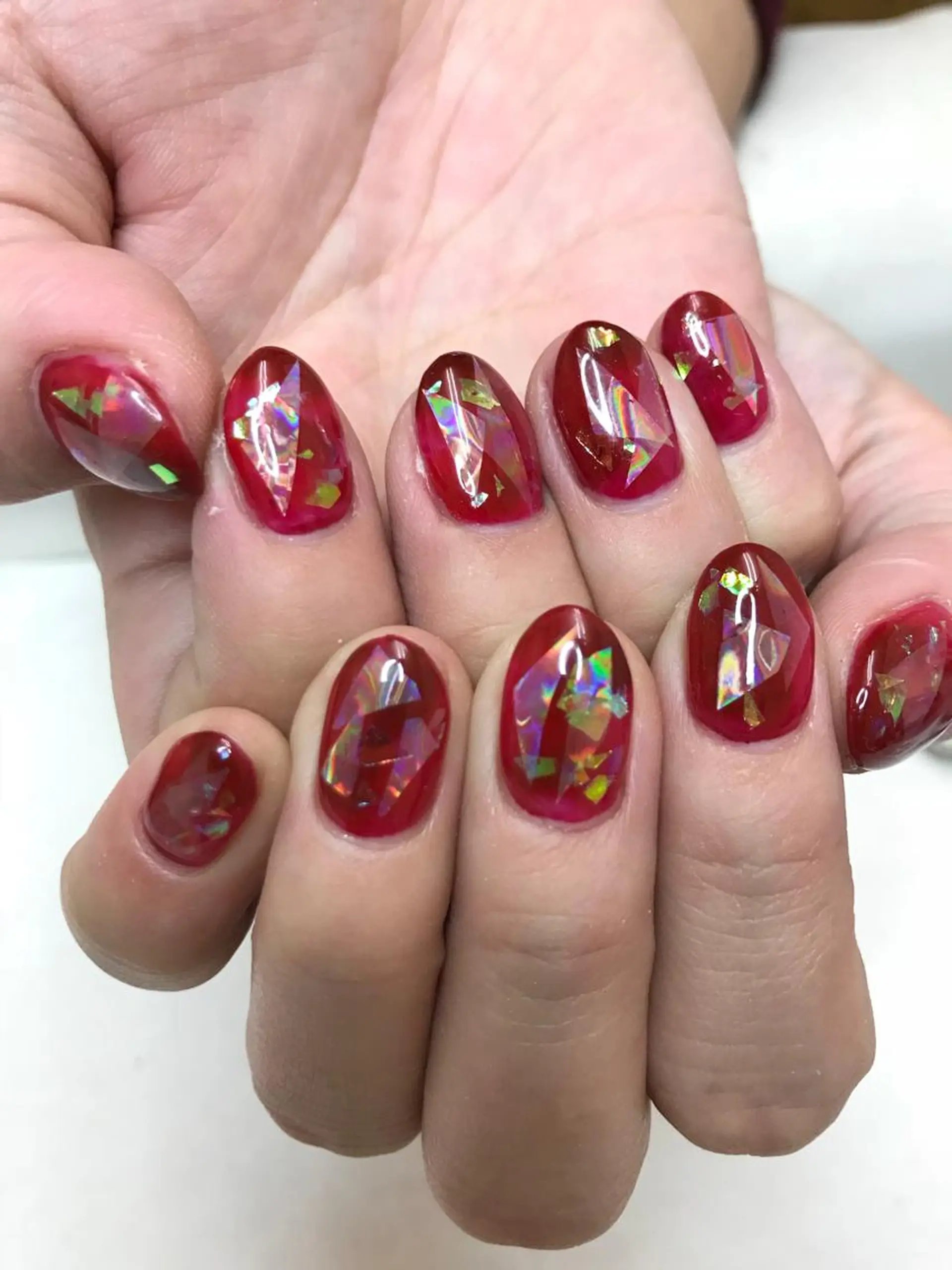 セミロング カラー パーマ ヘアアレンジ ネイル マツエク・マツパ Sunny side nailのネイルデザイン