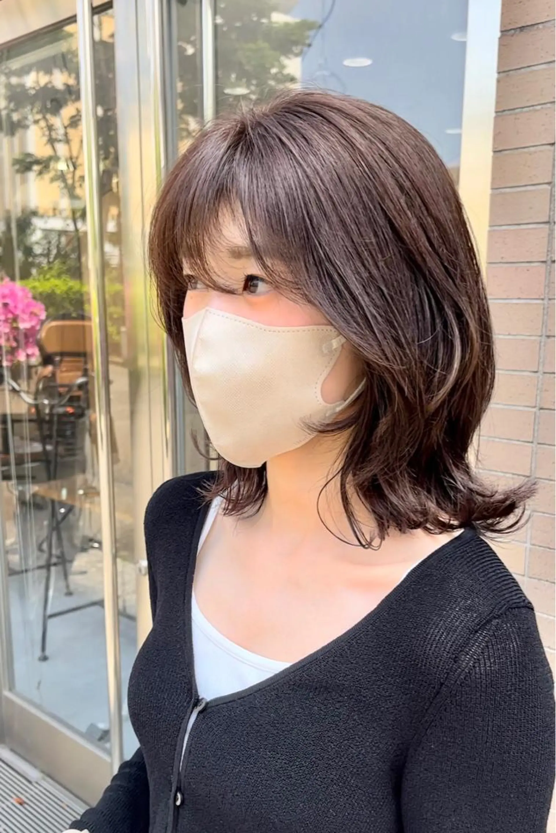 ミディアム 縮毛矯正/髪質改善 斉藤春のヘアスタイル
