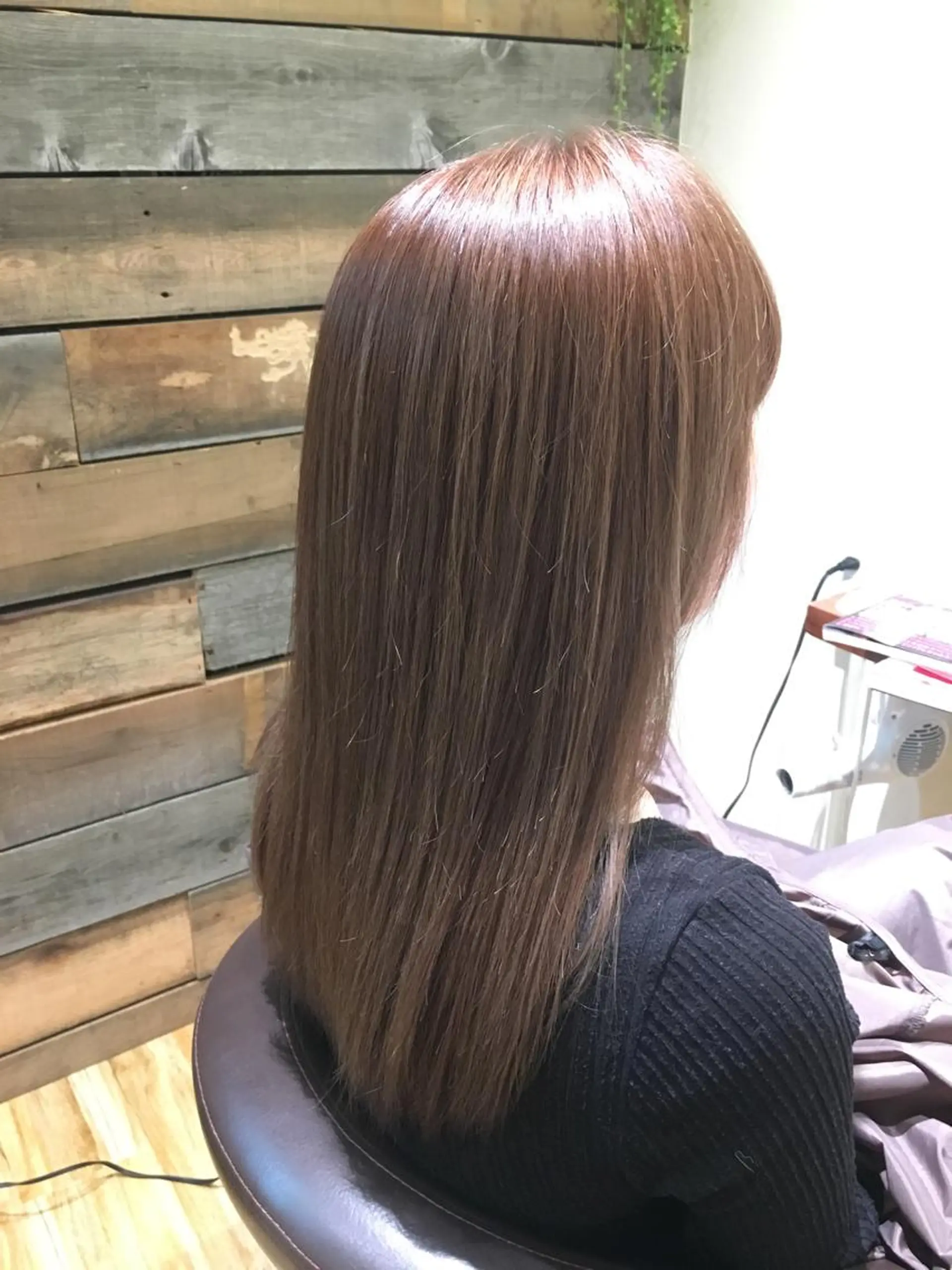 セミロング 縮毛矯正 トリートメント 仁 ジンのヘアスタイル