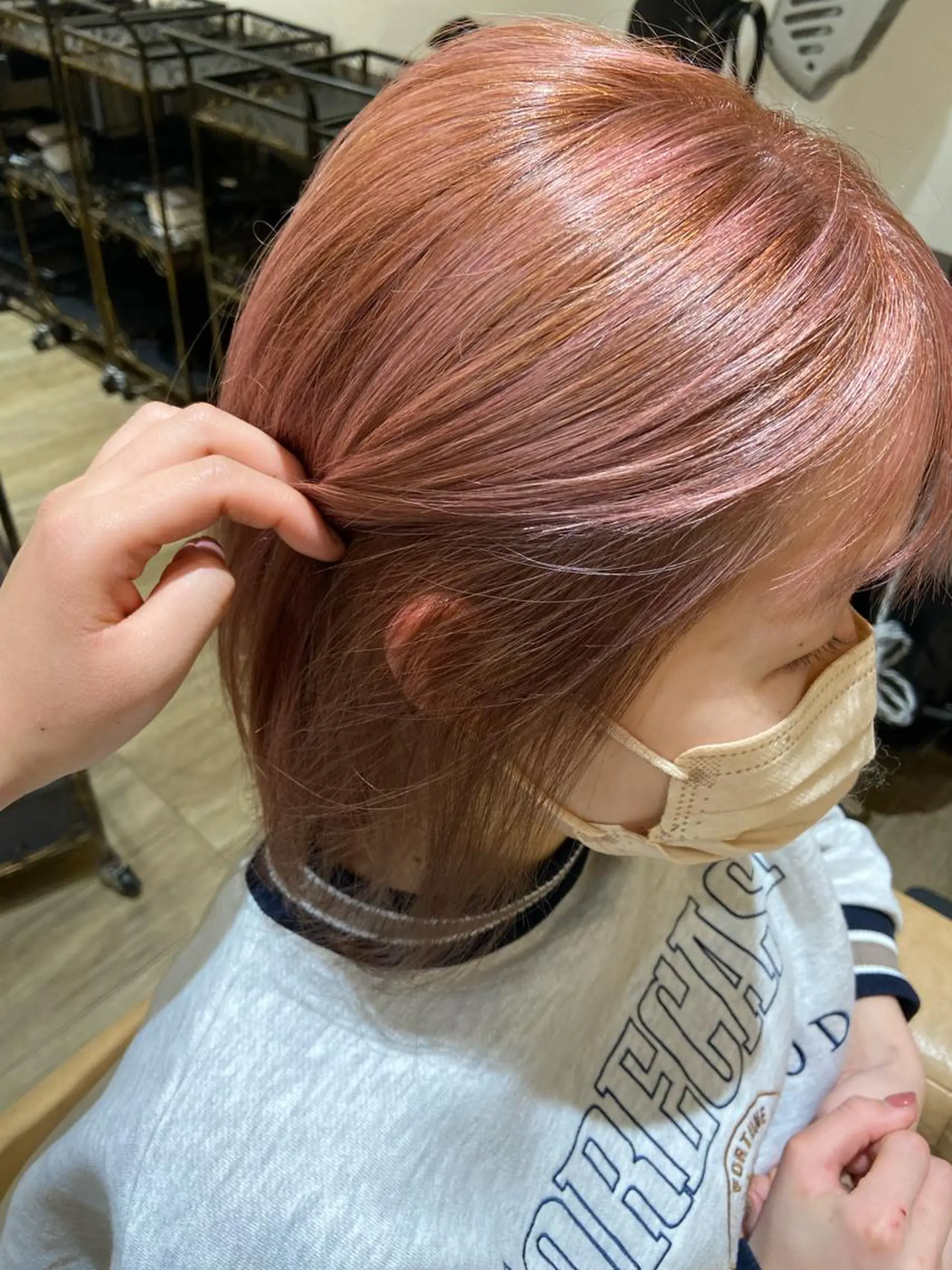 ミディアム カラー 桑原 りゆのヘアスタイル