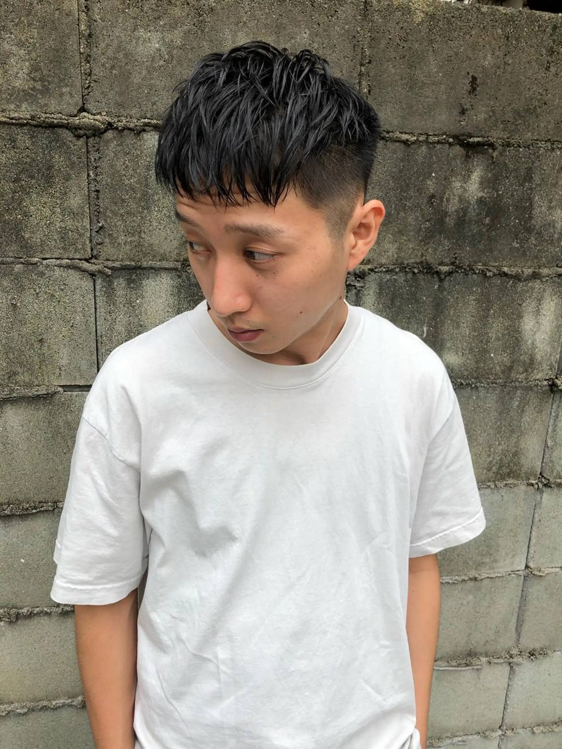 ショート カラー パーマ メンズ BRUNTJET所属・MAEDA MADOKAのヘアスタイル