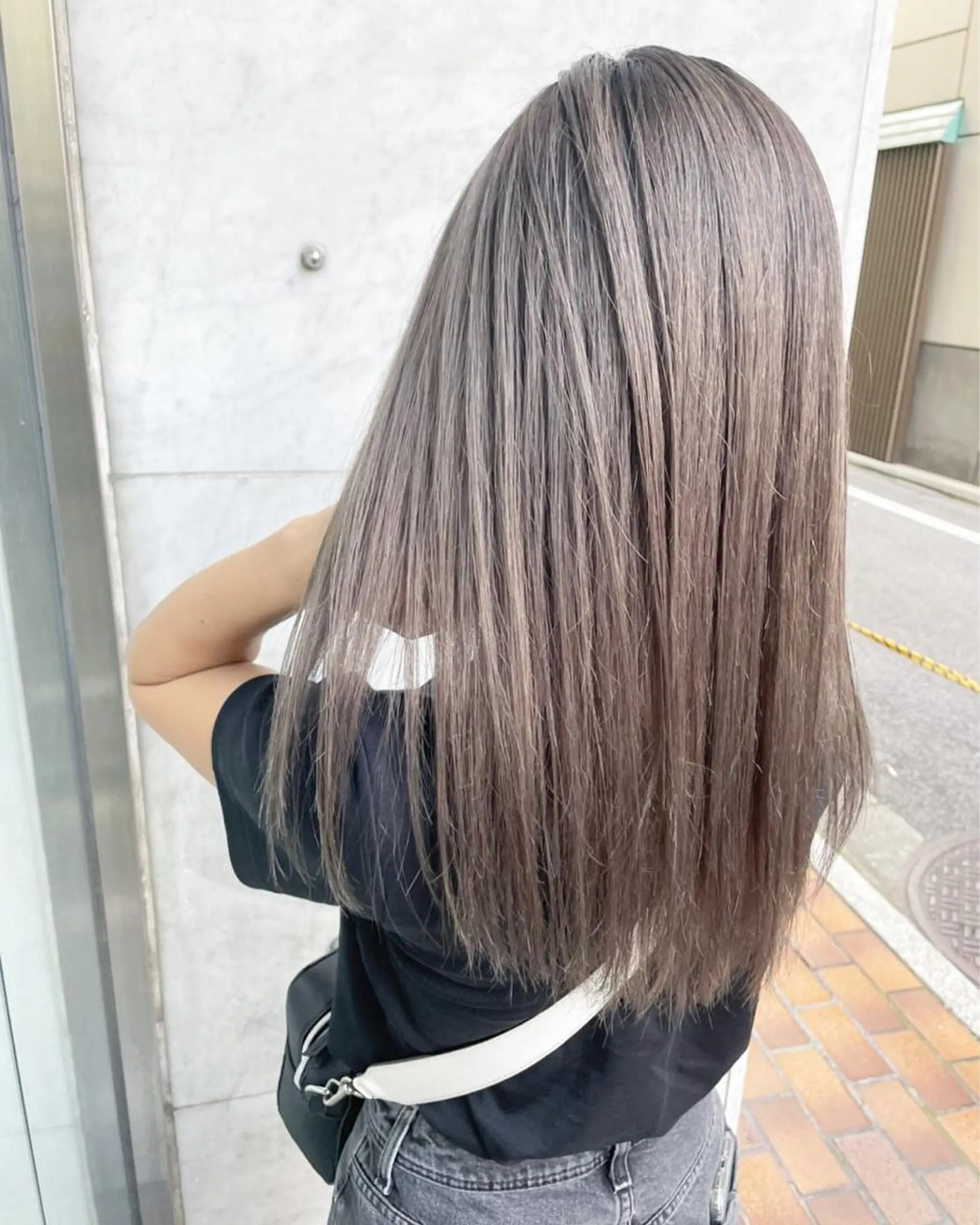 ロング カラー ベージュカラー JIL BLAN 京都所属・RU RIのヘアスタイル