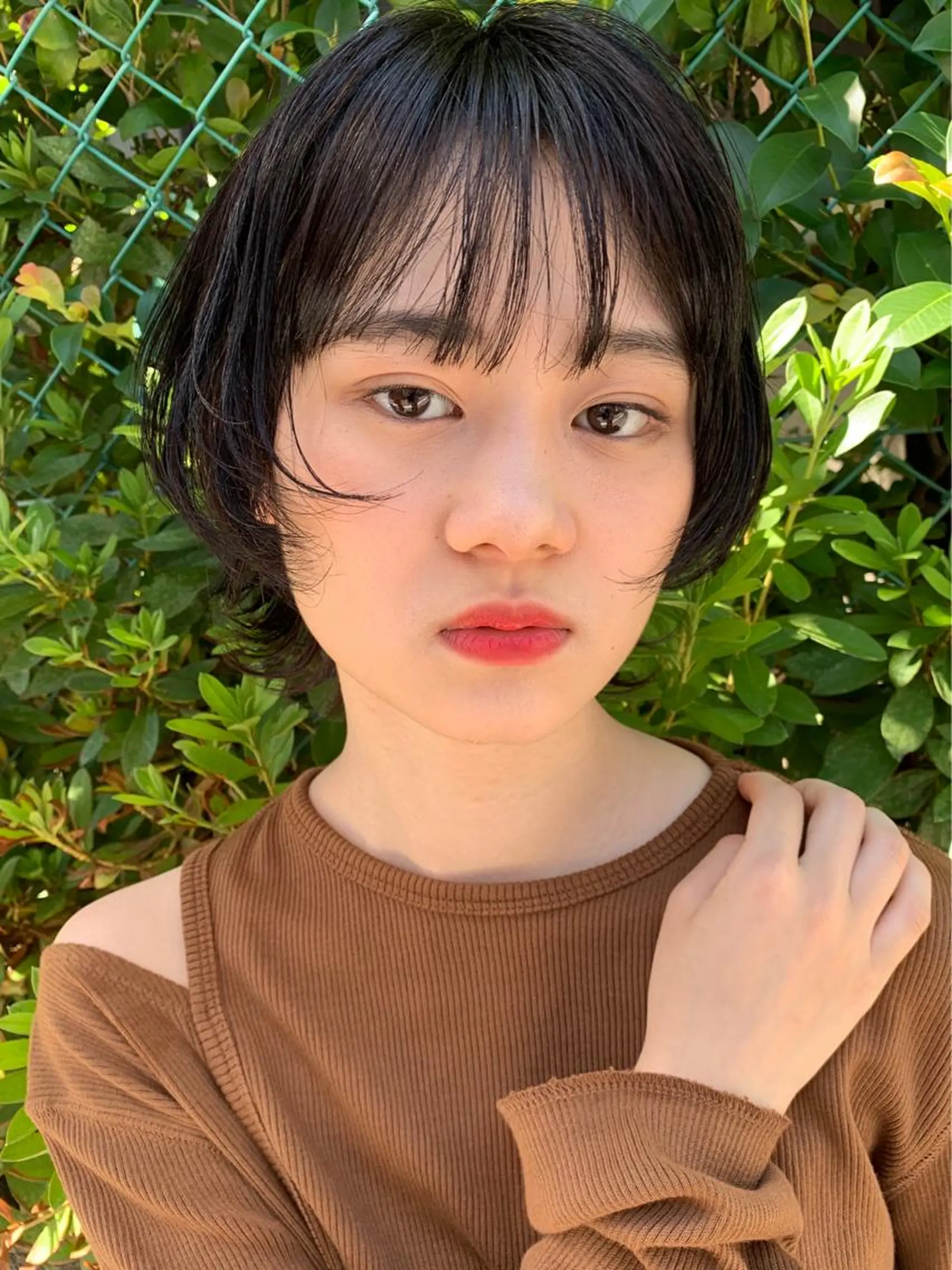 ショート クロスパーマ× 透明感カラー✂︎のヘアスタイル