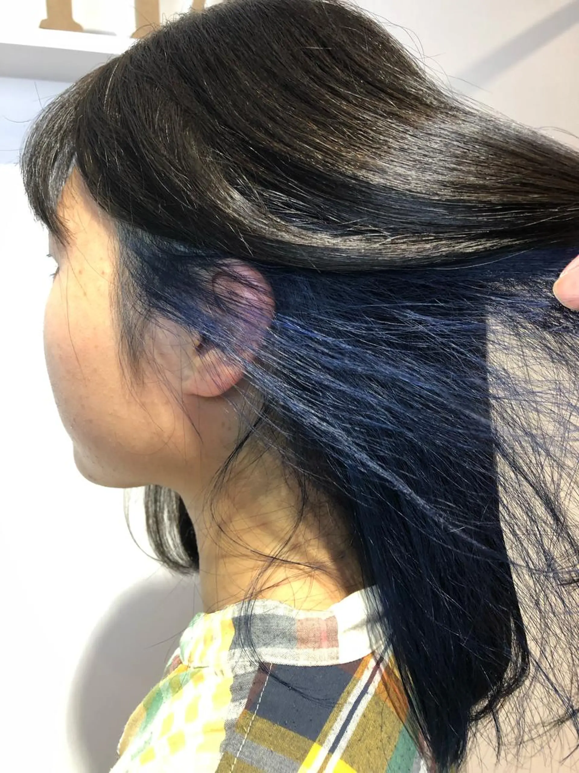 ミディアム カラー ヘアカラー トリートメント 青野 文香のヘアスタイル