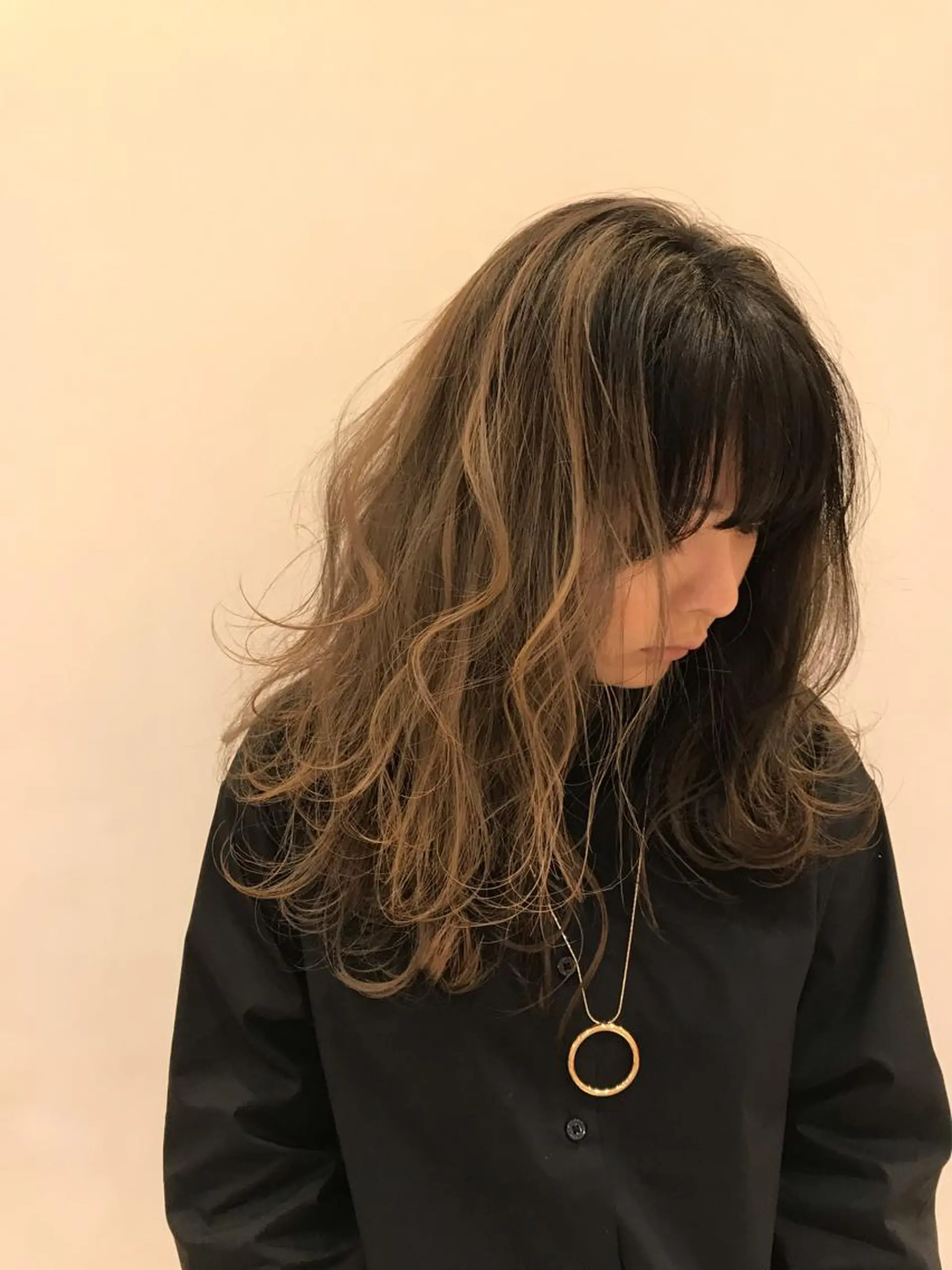 ロング カラー シールエクステ⭐️ オオミタクヤのヘアスタイル