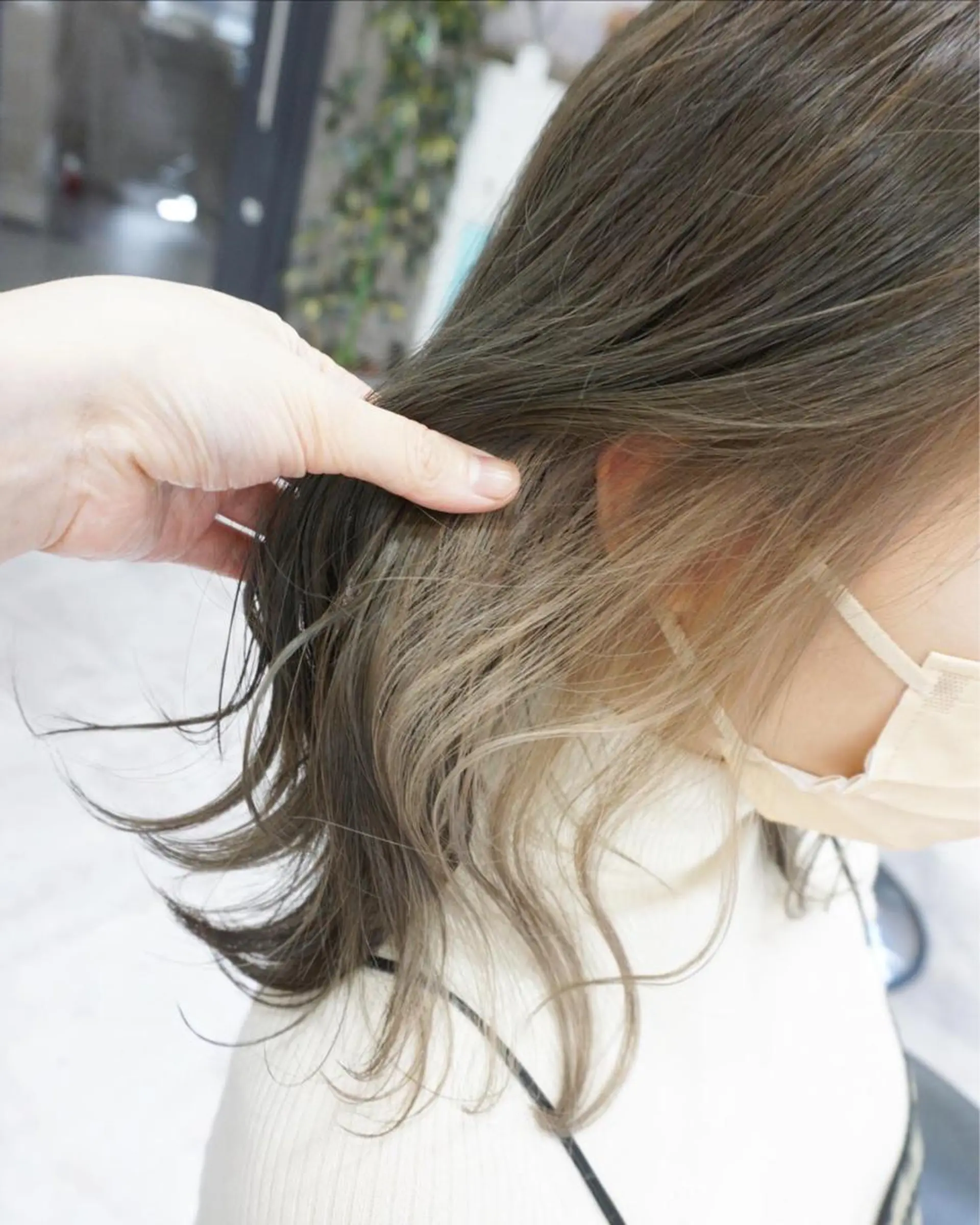 ミディアム カット ヘアカラー トリートメント hair teria ryu 大塚のヘアスタイル