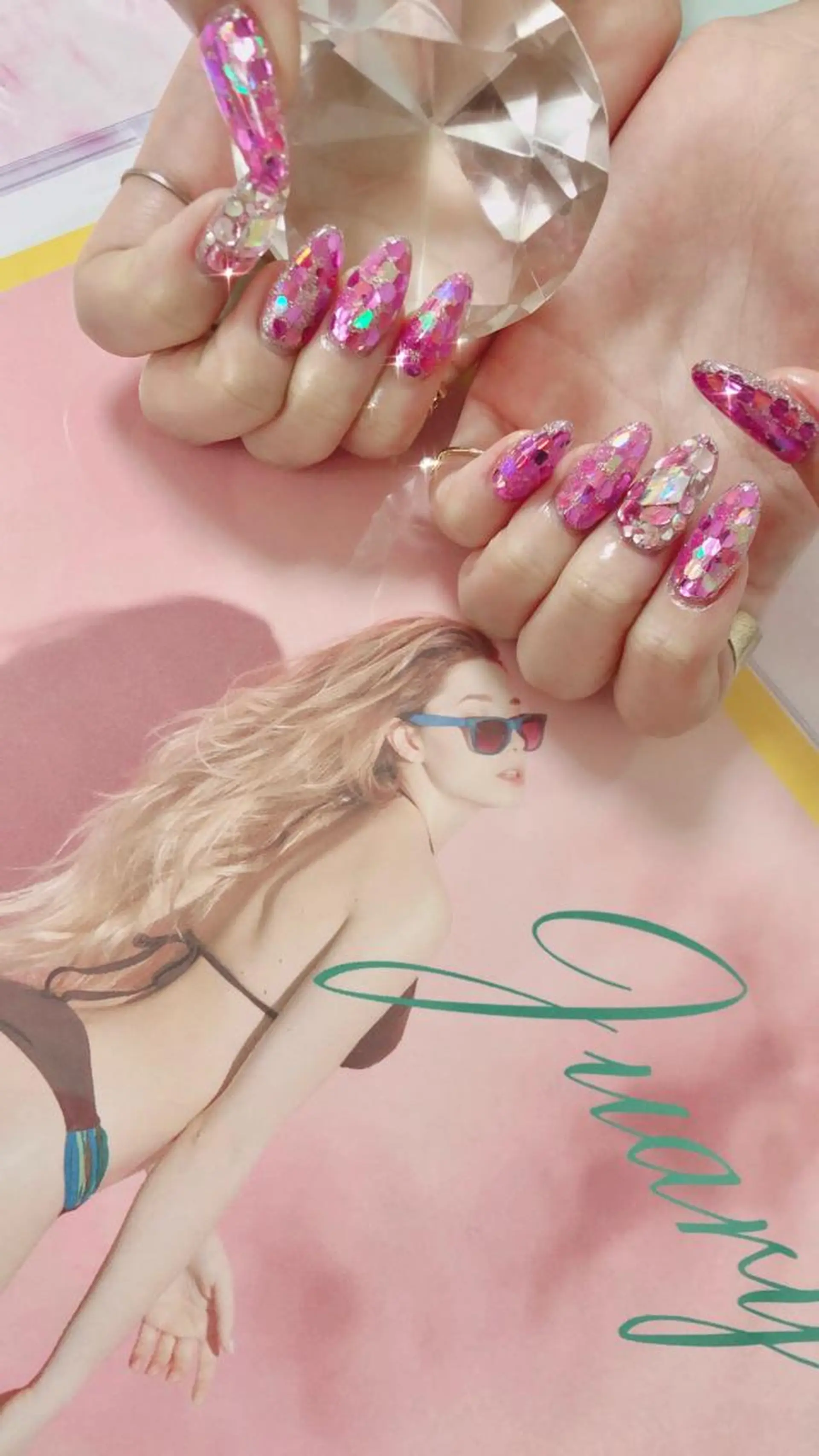 ロング カラー キッズ ネイル マツエク・マツパ ハンドネイル ハンドケア 💎ビューティサロン 湘南 RIRAN💎のネイルデザイン