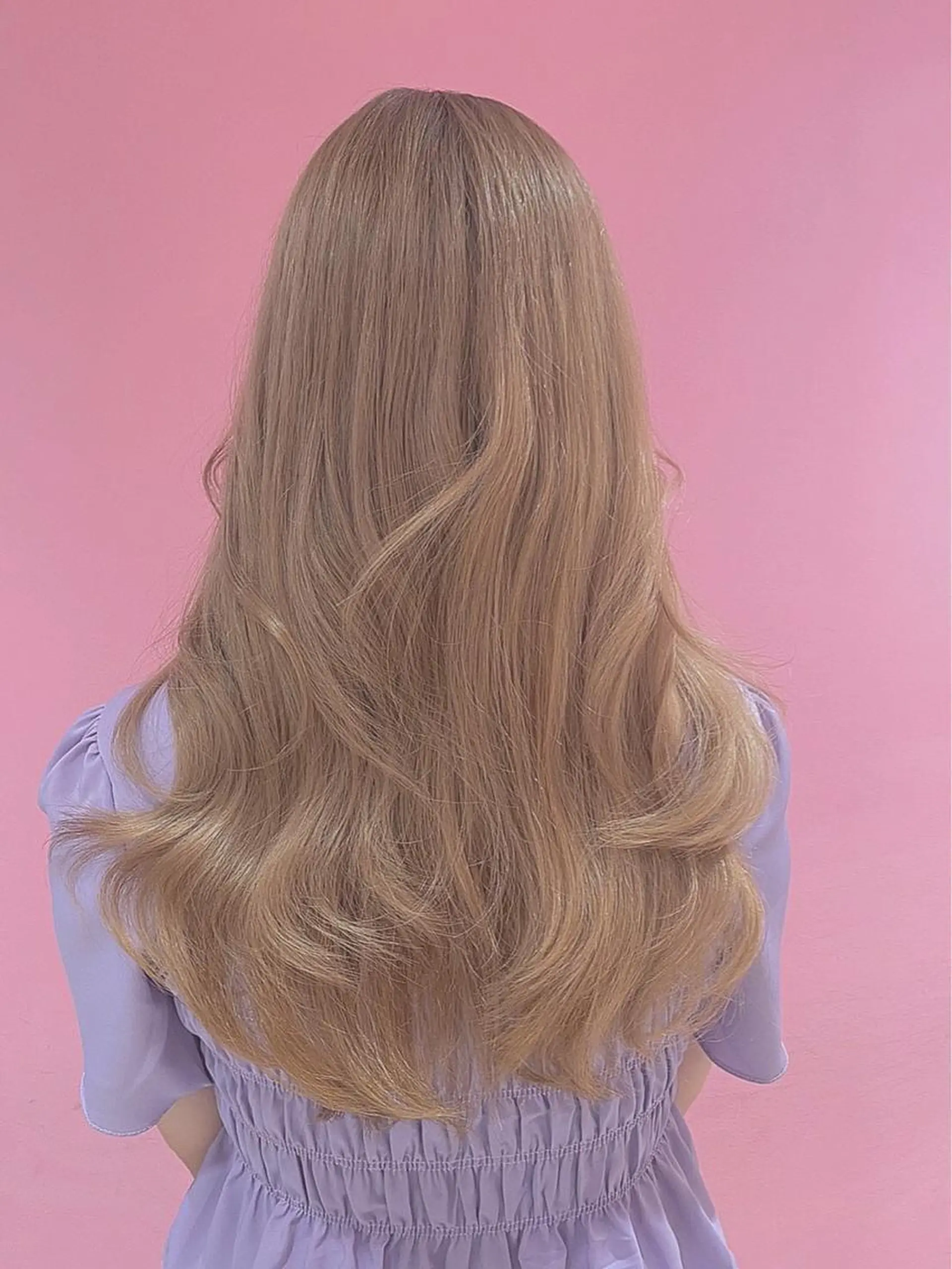 ロング カラー ヘアアレンジ ヨシンモリ レイヤーカット 🎀韓国ヘア🎀 𝐬𝐚𝐫𝐚🎀のヘアスタイル