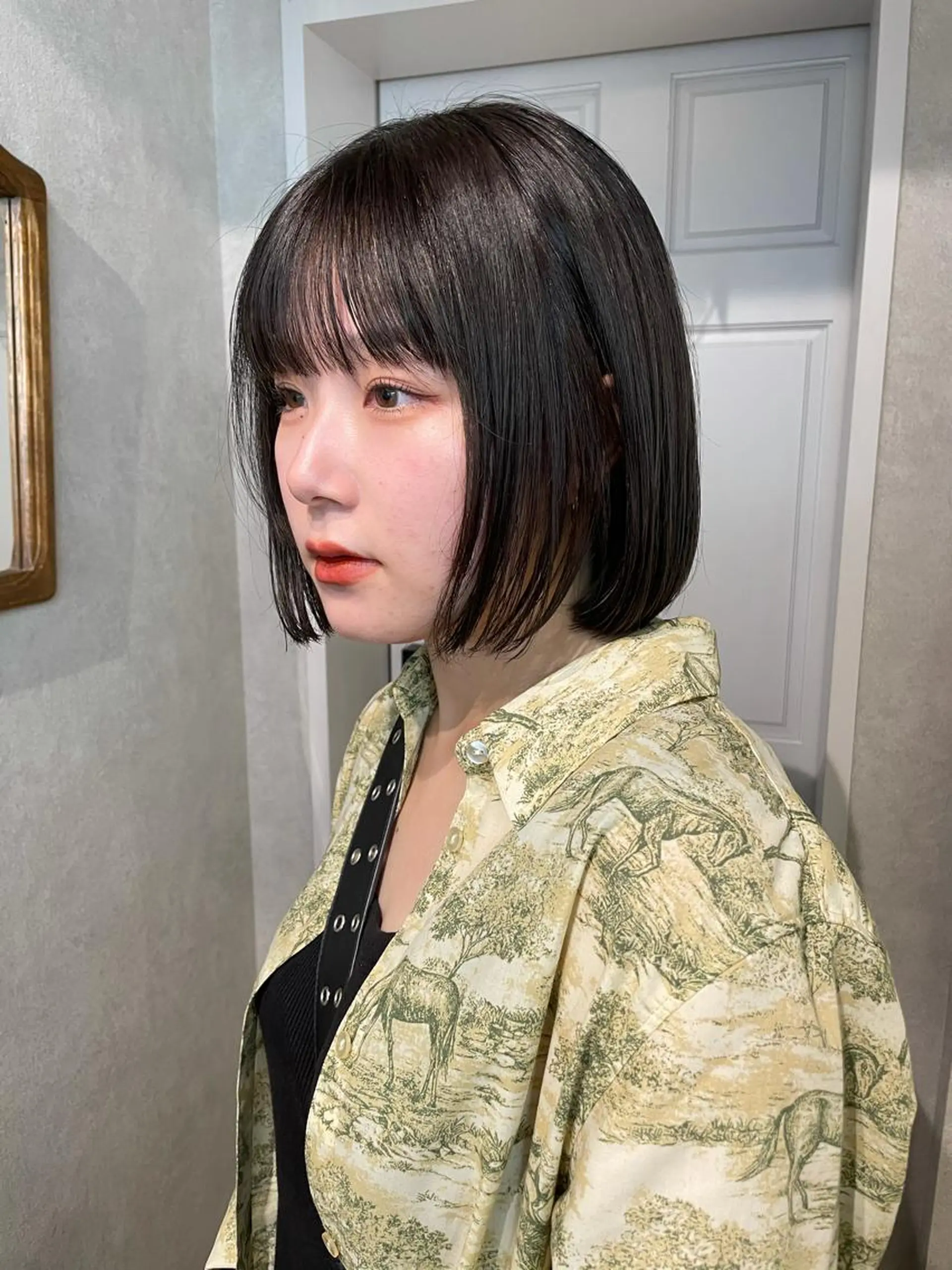 ショート カラー ヘアカラー ナチュラル透明感🌱 小山美樹子のヘアスタイル