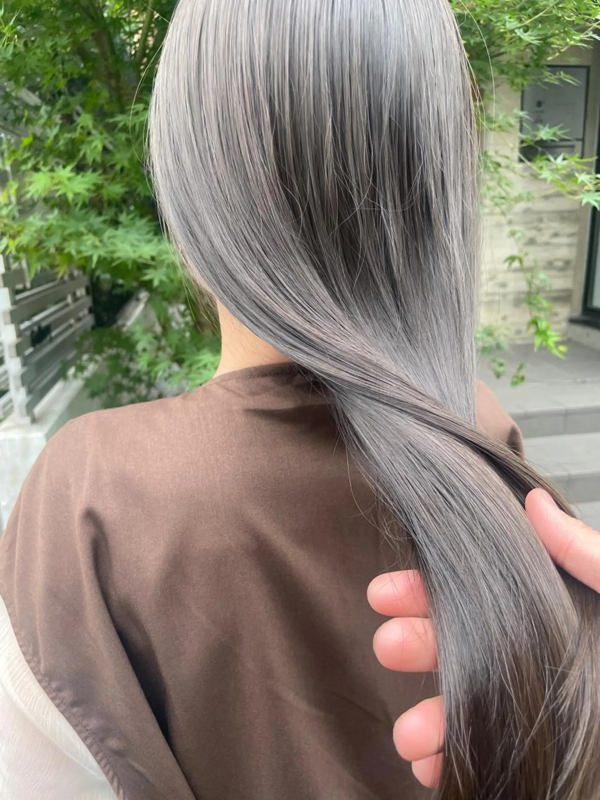 セミロング カラー 顔周りカット× 髪質改善【リョウ】のヘアスタイル