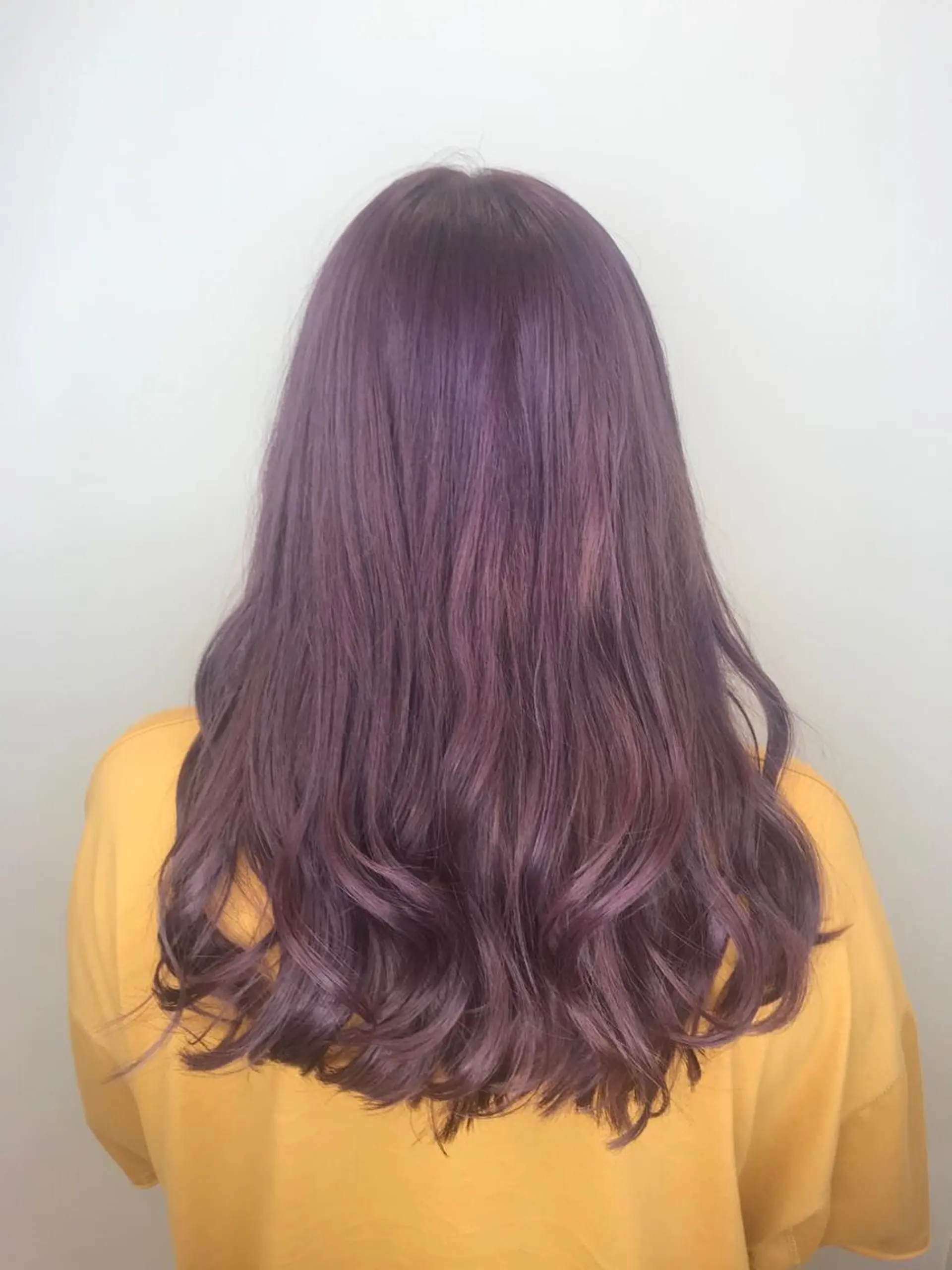 ロング カラー ピンクカラー ピンクパープル パープルカラー カット ヘアカラー トリートメント Le'a渋谷所属・インナーエクステ渋谷 🦋KAJIのヘアスタイル