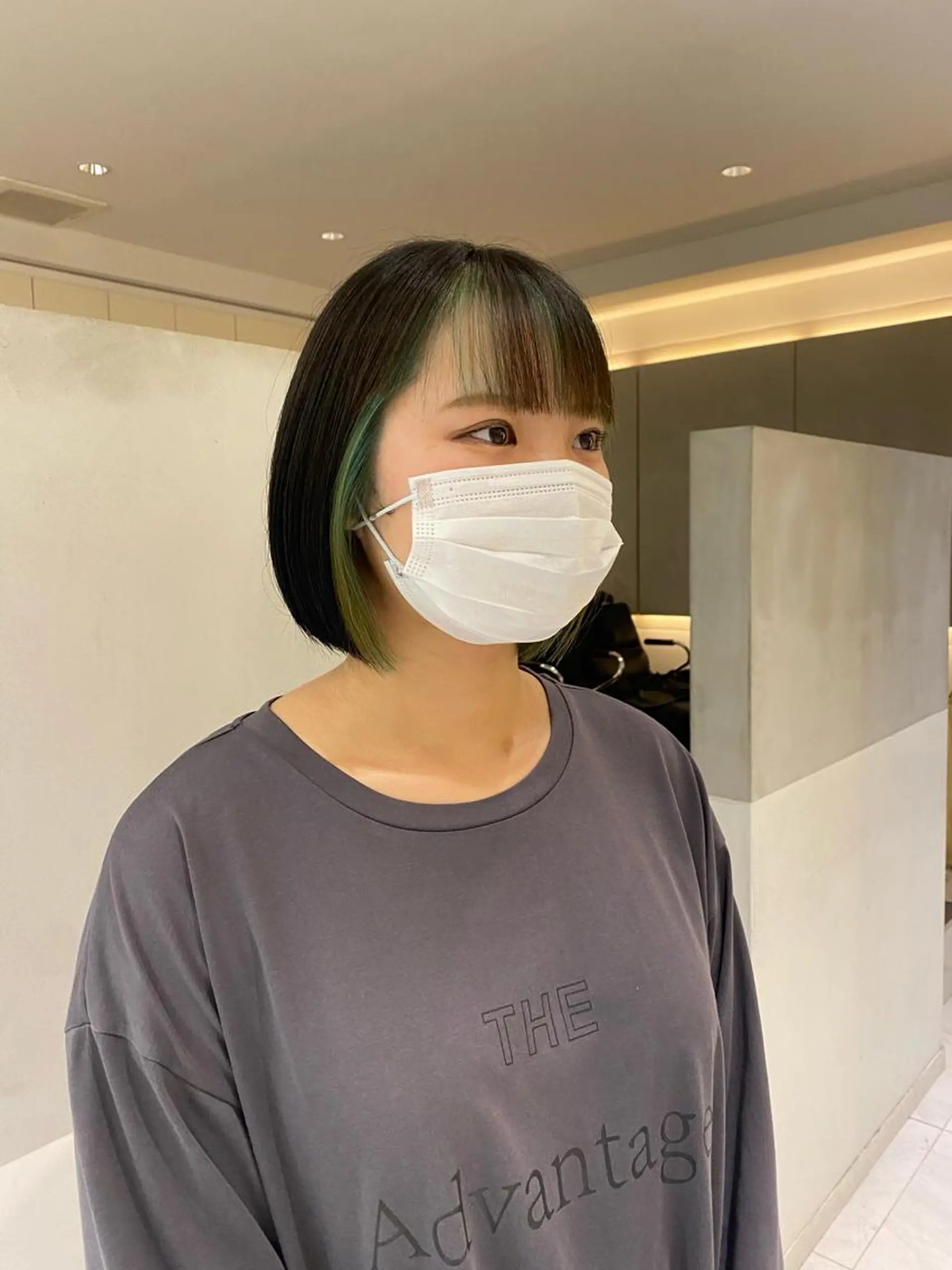 ミディアム カラー ブリーチ 艶感/ナチュラル 🌿マアヤのヘアスタイル