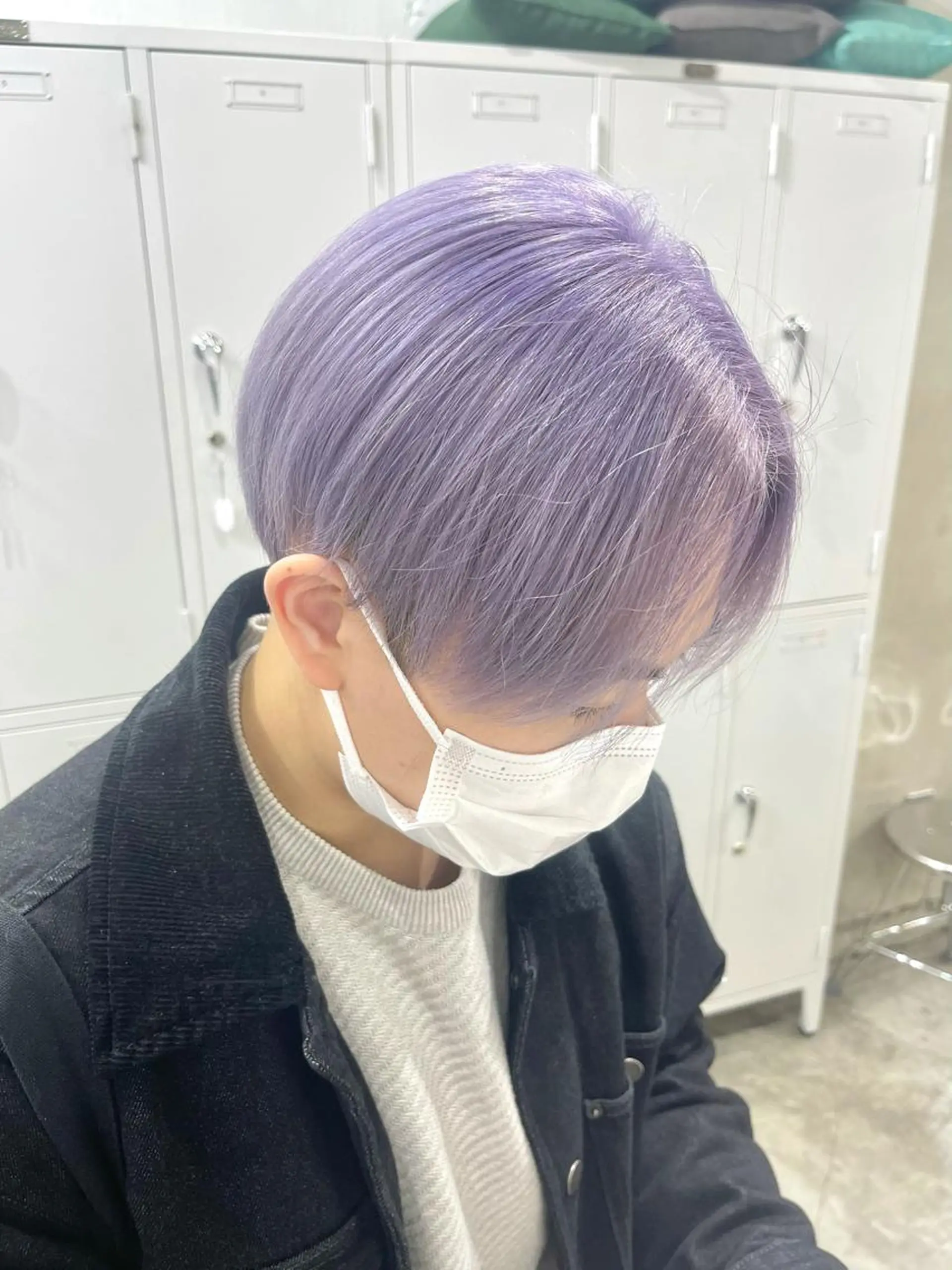 ショート カラー ハッシュカットとハイ トーン/HIROKIのヘアスタイル