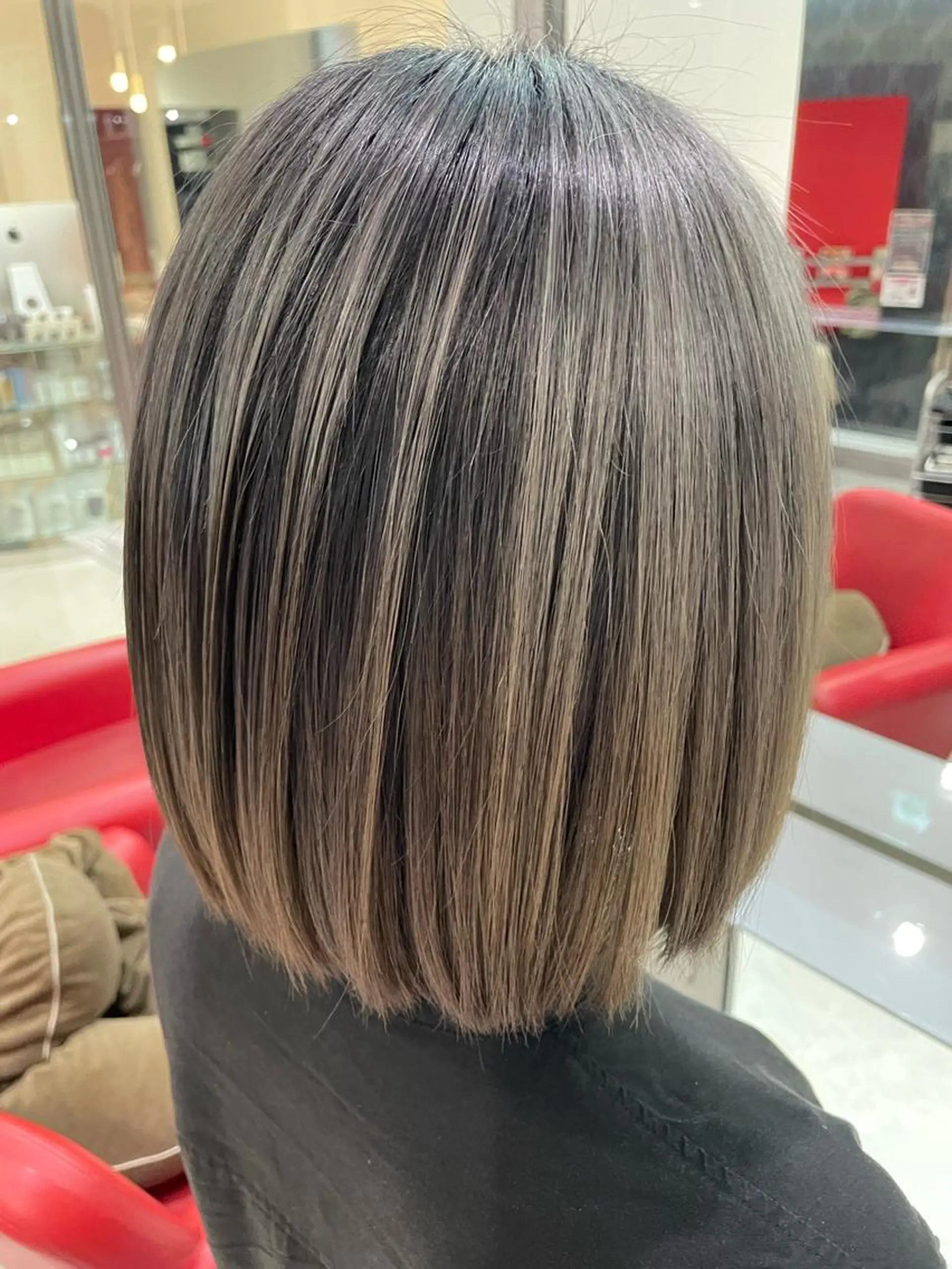 ミディアム カラー ヘアアレンジ ハイライトカラー 3Dハイライト ハイライト be flot所属・髪質改善/大阪守口市 🐣Ria‪🐣のヘアスタイル