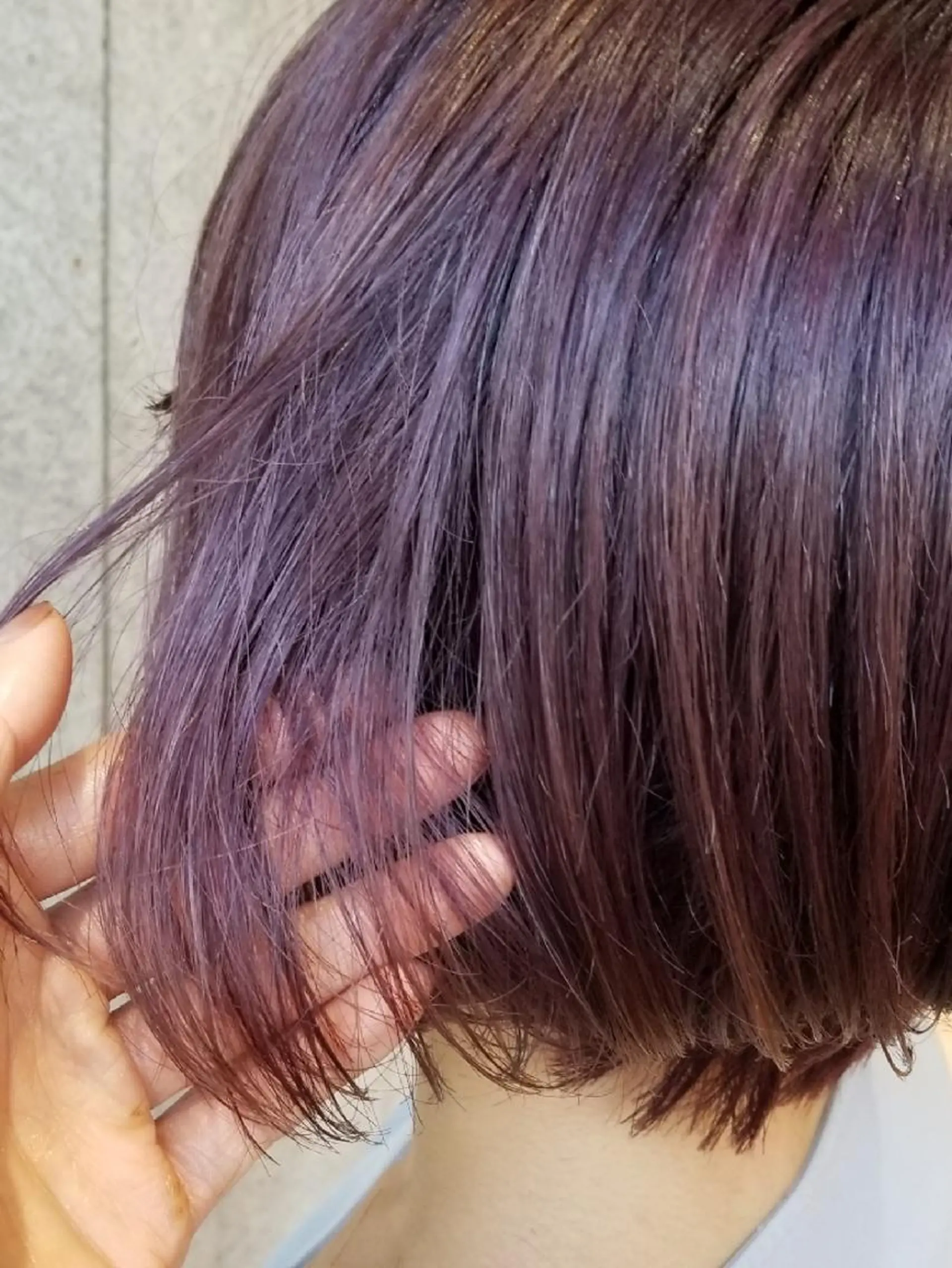 ロング カラー アッシュ ブリーチ ラベンダーカラー ラベンダーアッシュ ヘアカラー トリートメント 🔴赤み消し/ 艶カラー落合　優🔴のヘアスタイル