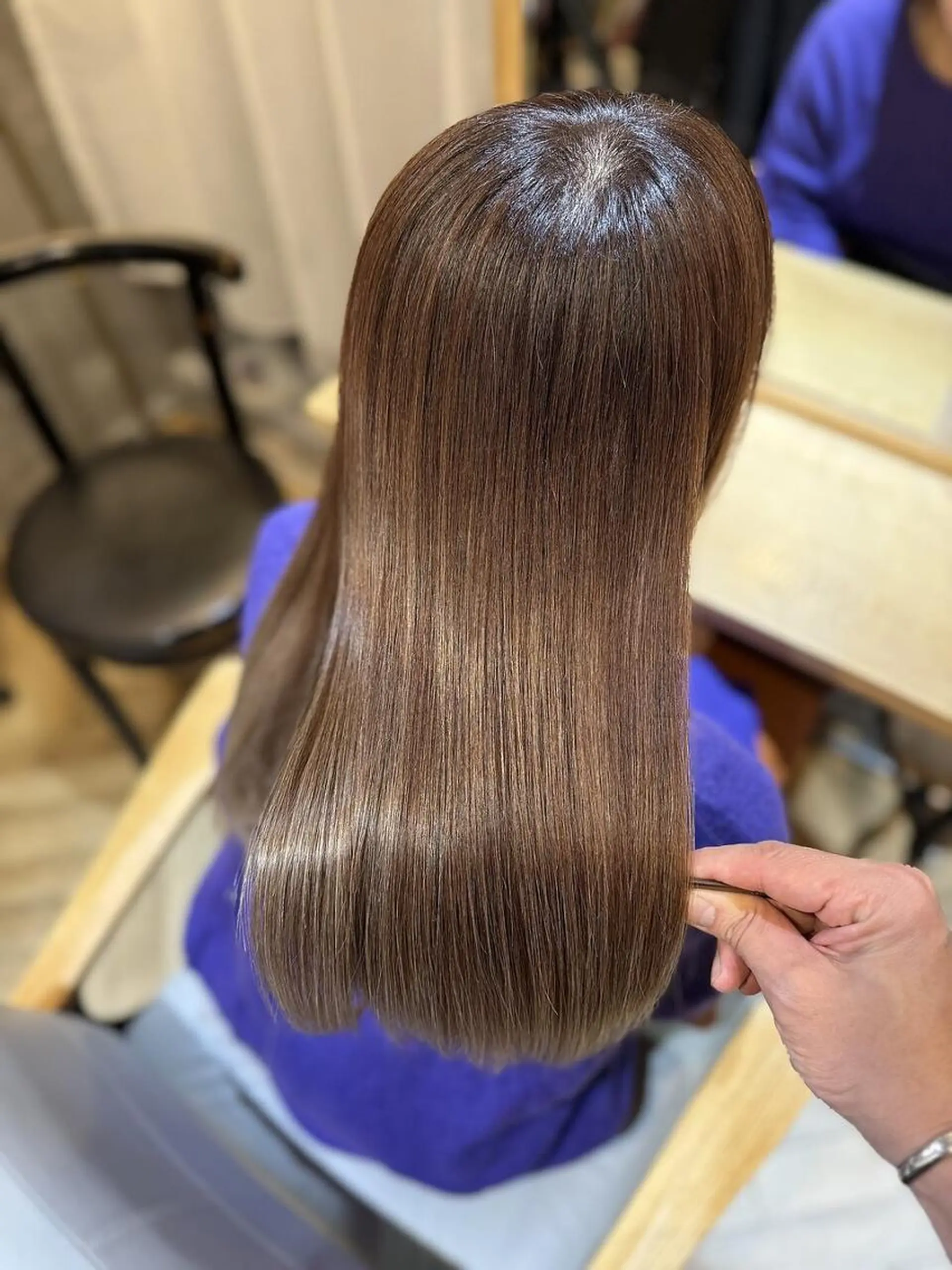 ロング 髪質改善 ロング 縮毛矯正 トリートメント ヘアカラー トリートメント ✨代官山｜美髪矯正✨ 代表YUKIのヘアスタイル