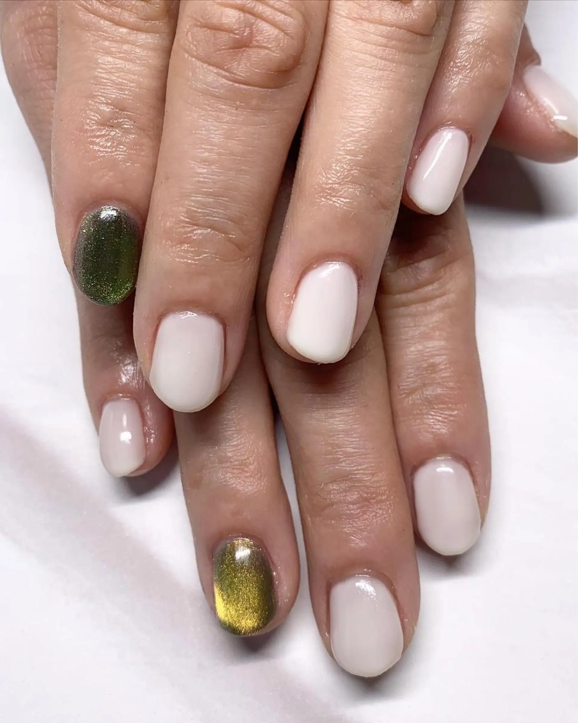 ネイル マグネットネイル ワンカラーネイル nail salon happinessのネイルデザイン