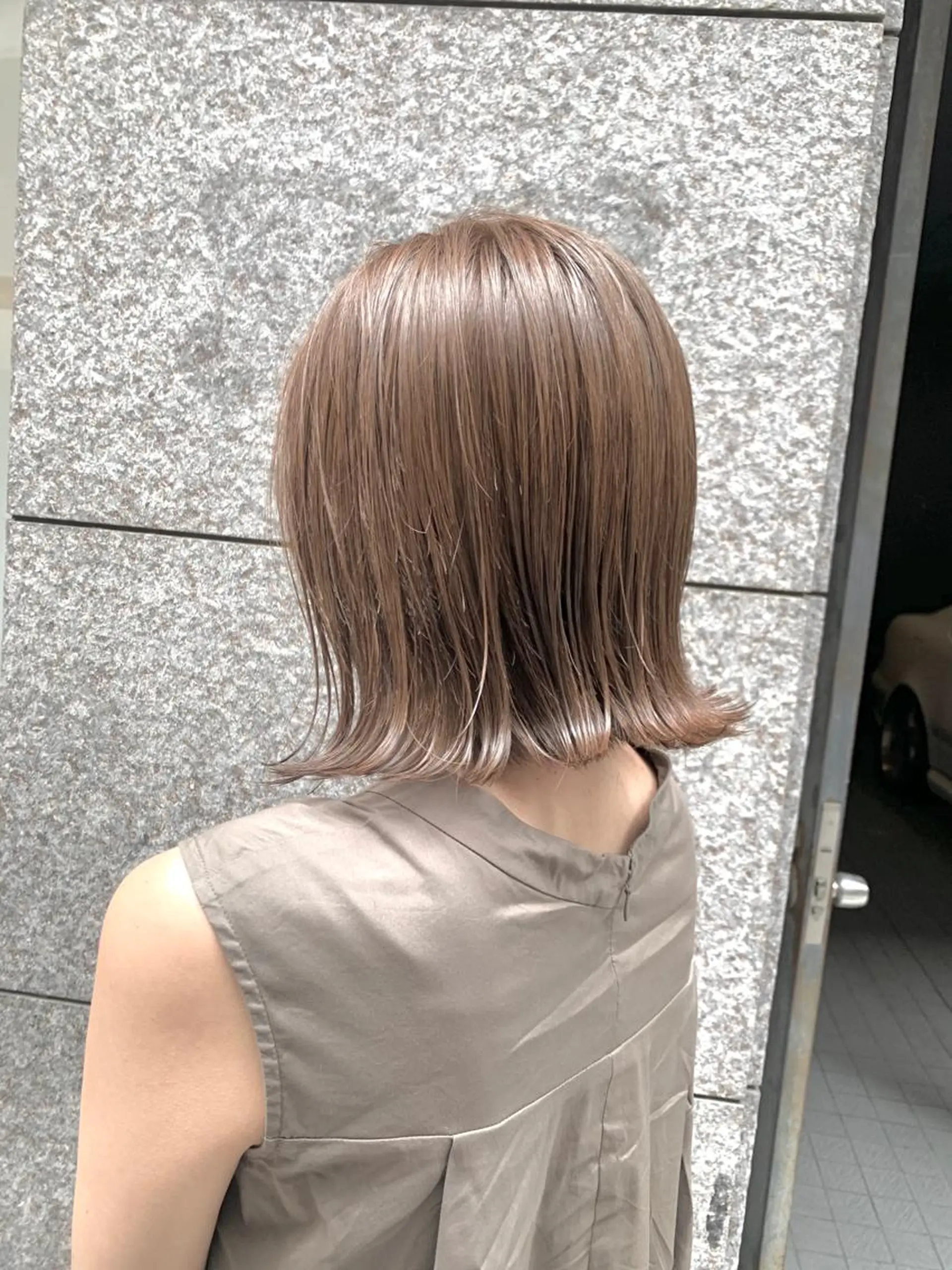 ショート カラー ブラウンカラー ミルクティーブラウン カット ヘアカラー 酸性ストレート/ブリ ーチなし/中村 匠のヘアスタイル