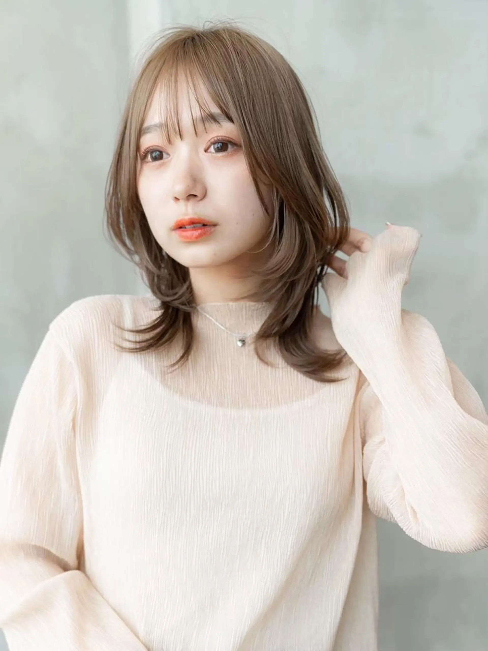 セミロング カラー 渋谷メンズ特化/ mayukoのヘアスタイル