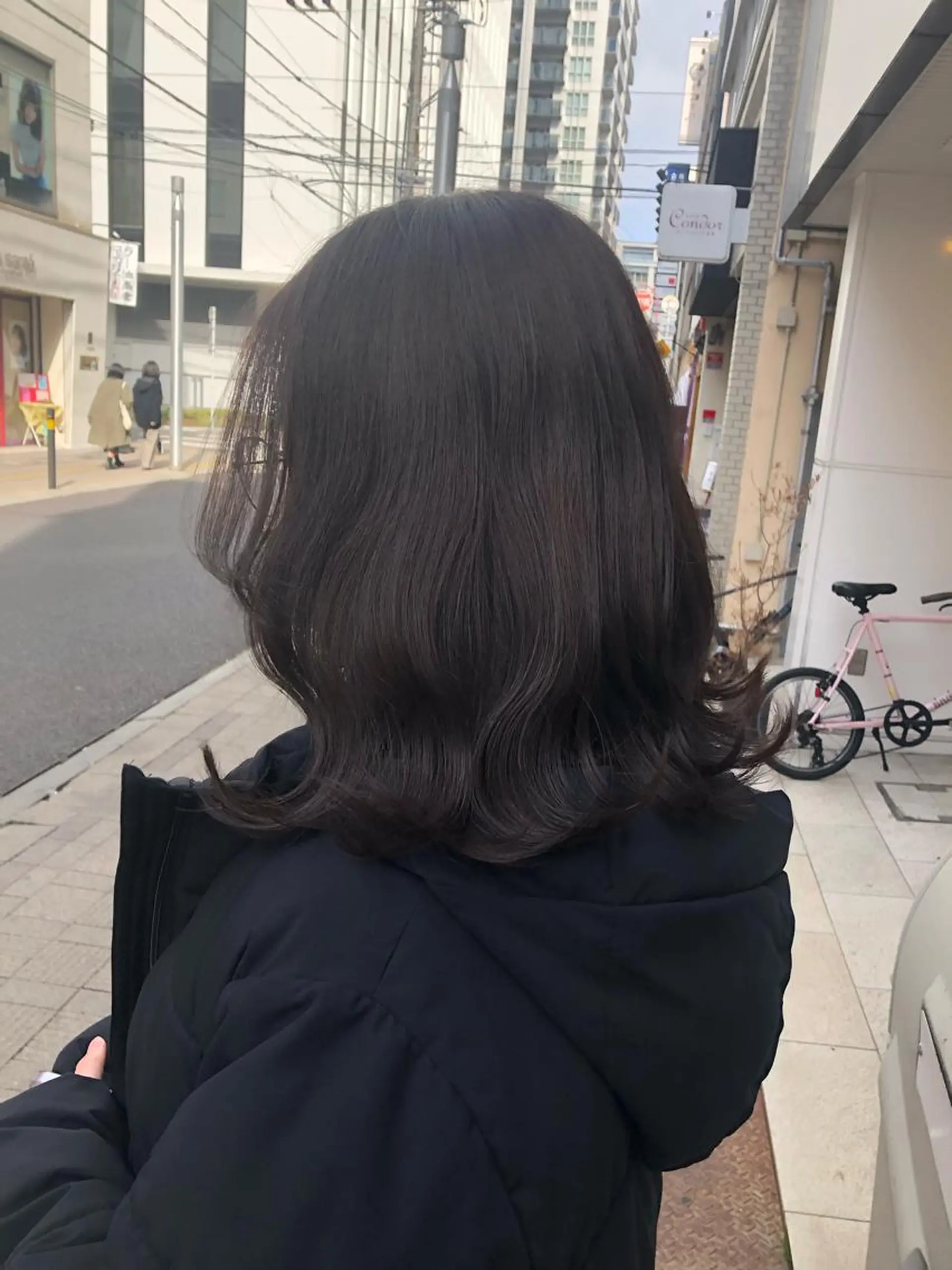 ミディアム カラー カット ヘアカラー トリートメント little広島所属・【縮毛矯正】 予約リクエストのみ可のヘアスタイル
