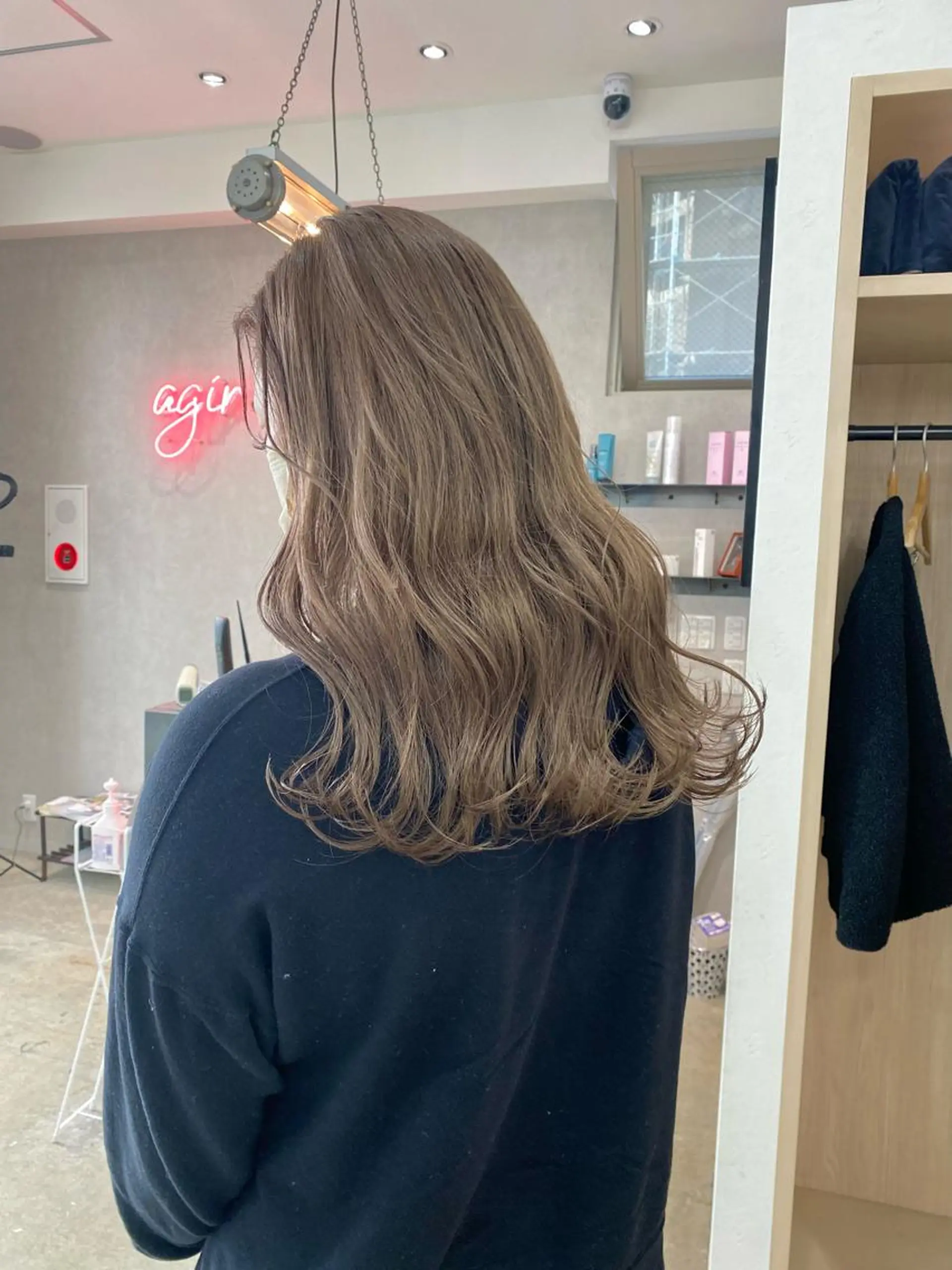 セミロング カラー ヘアアレンジ ヘアカラー ♡韓国風ヘア 🐈♡MIHOのヘアスタイル