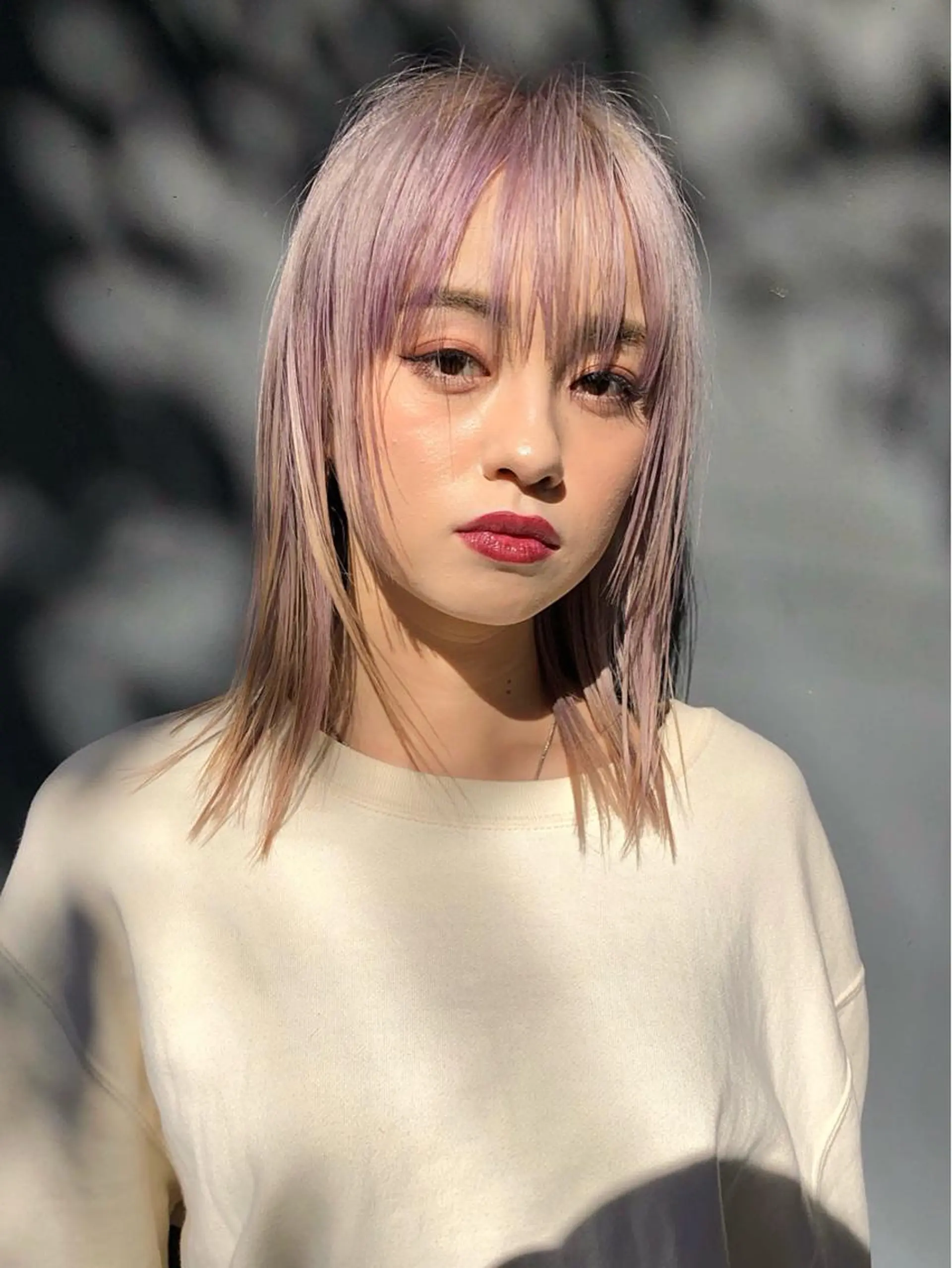 ミディアム カラー ベージュカラー ブリーチ ピンクカラー ピンクベージュ ヘアカラー トリートメント SALOWIN所属・ブリーチ✨ ボブ✨レイヤーのヘアスタイル
