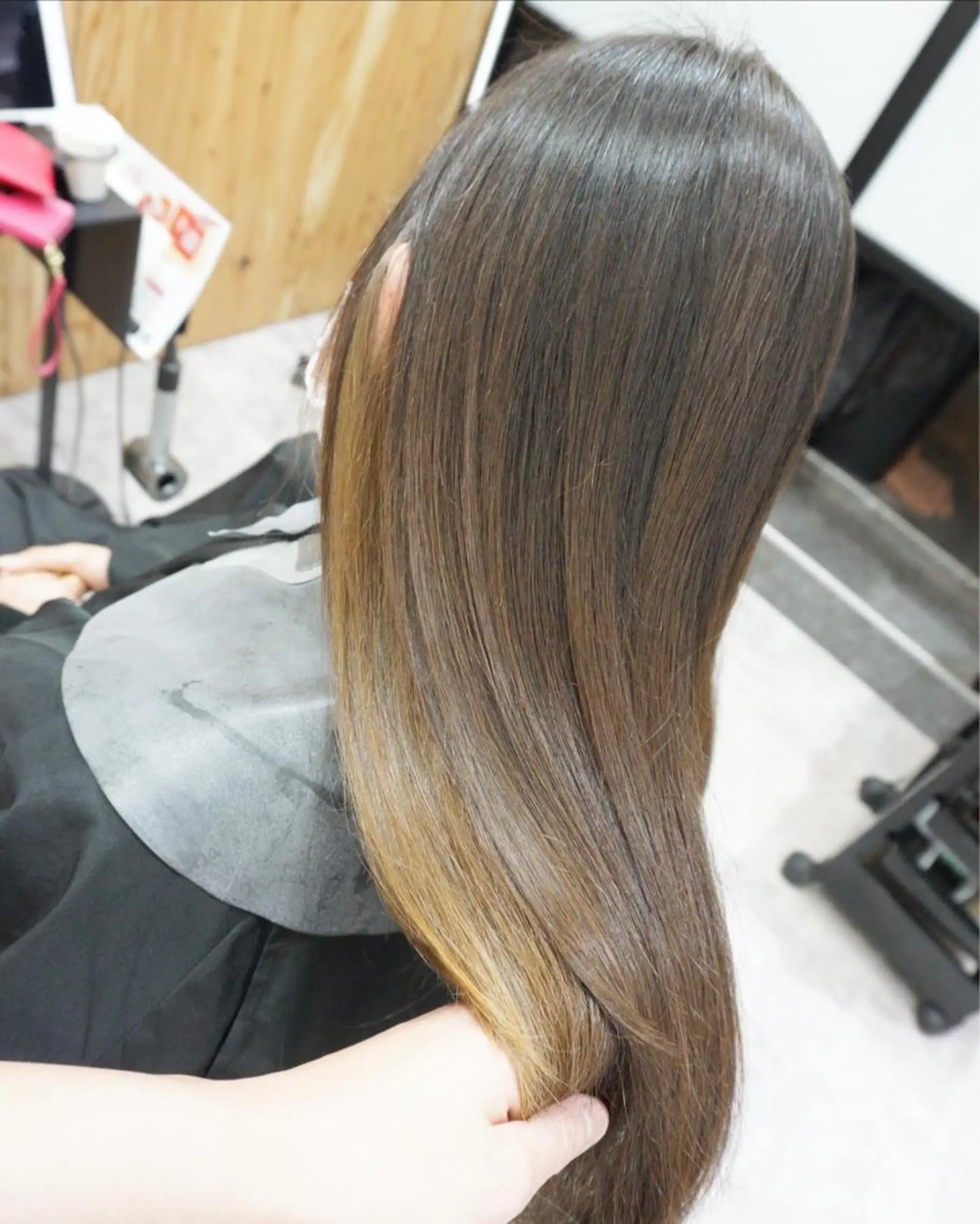 ロング 縮毛矯正 トリートメント カット ヘアカラー 縮毛矯正 トリートメント hair teria ryu 大塚のヘアスタイル