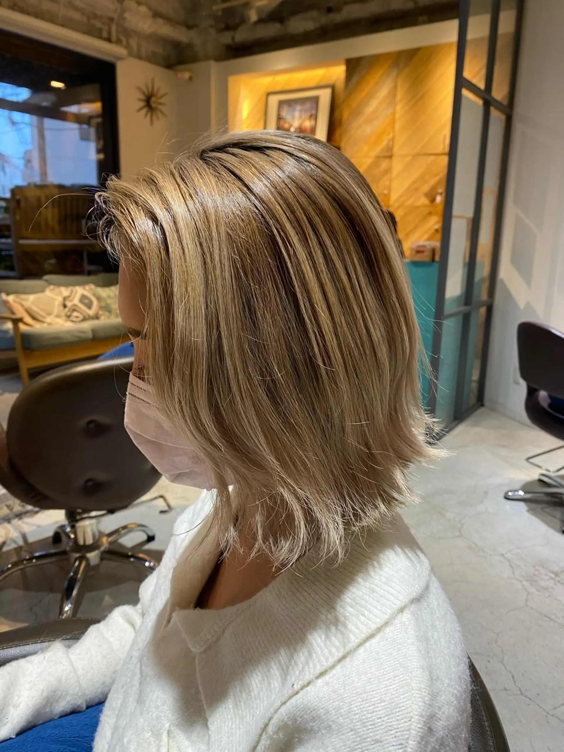 ミディアム 佐藤 裕史のヘアスタイル