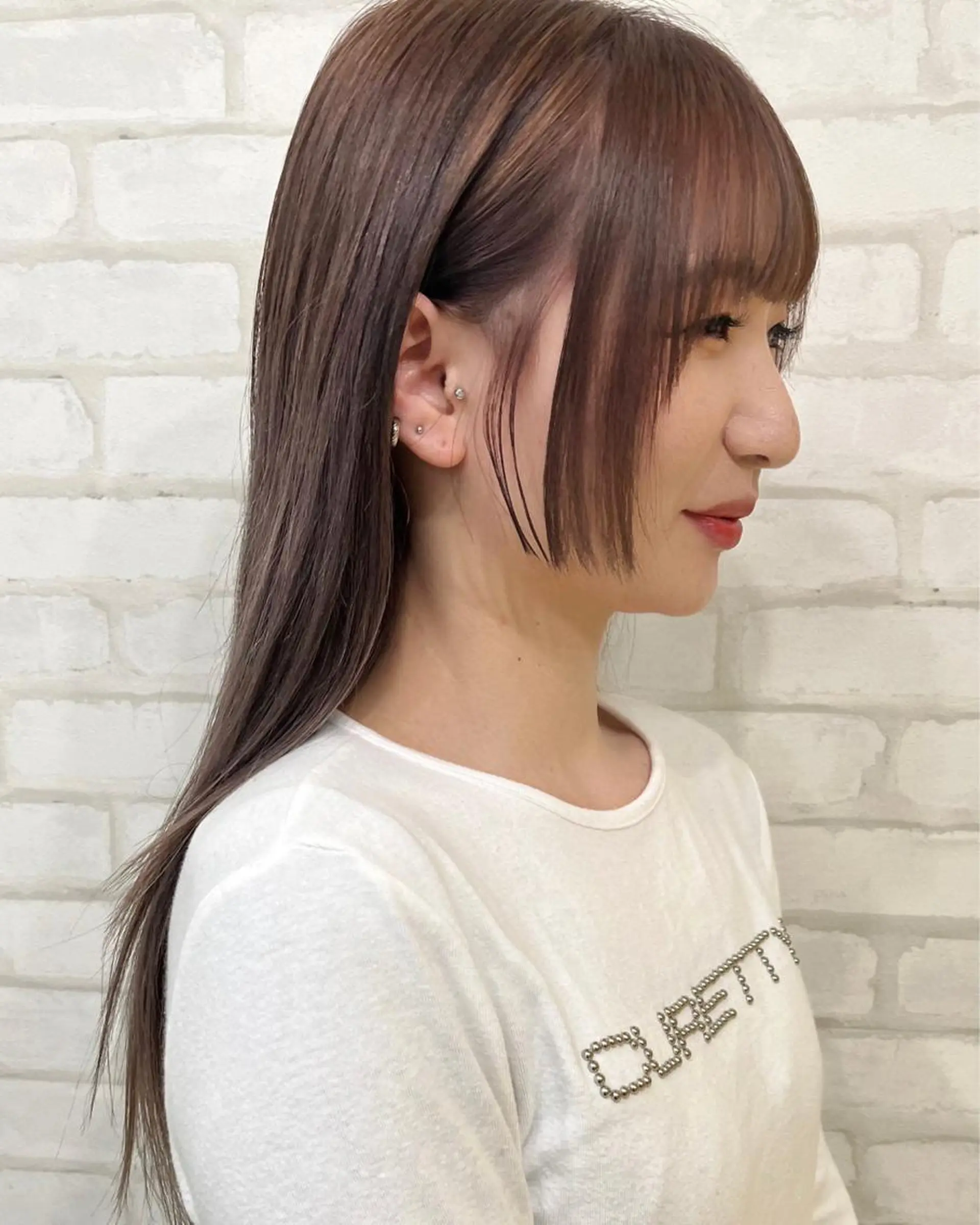 セミロング カラー カット ヘアカラー トリートメント abilita AZUSAのヘアスタイル
