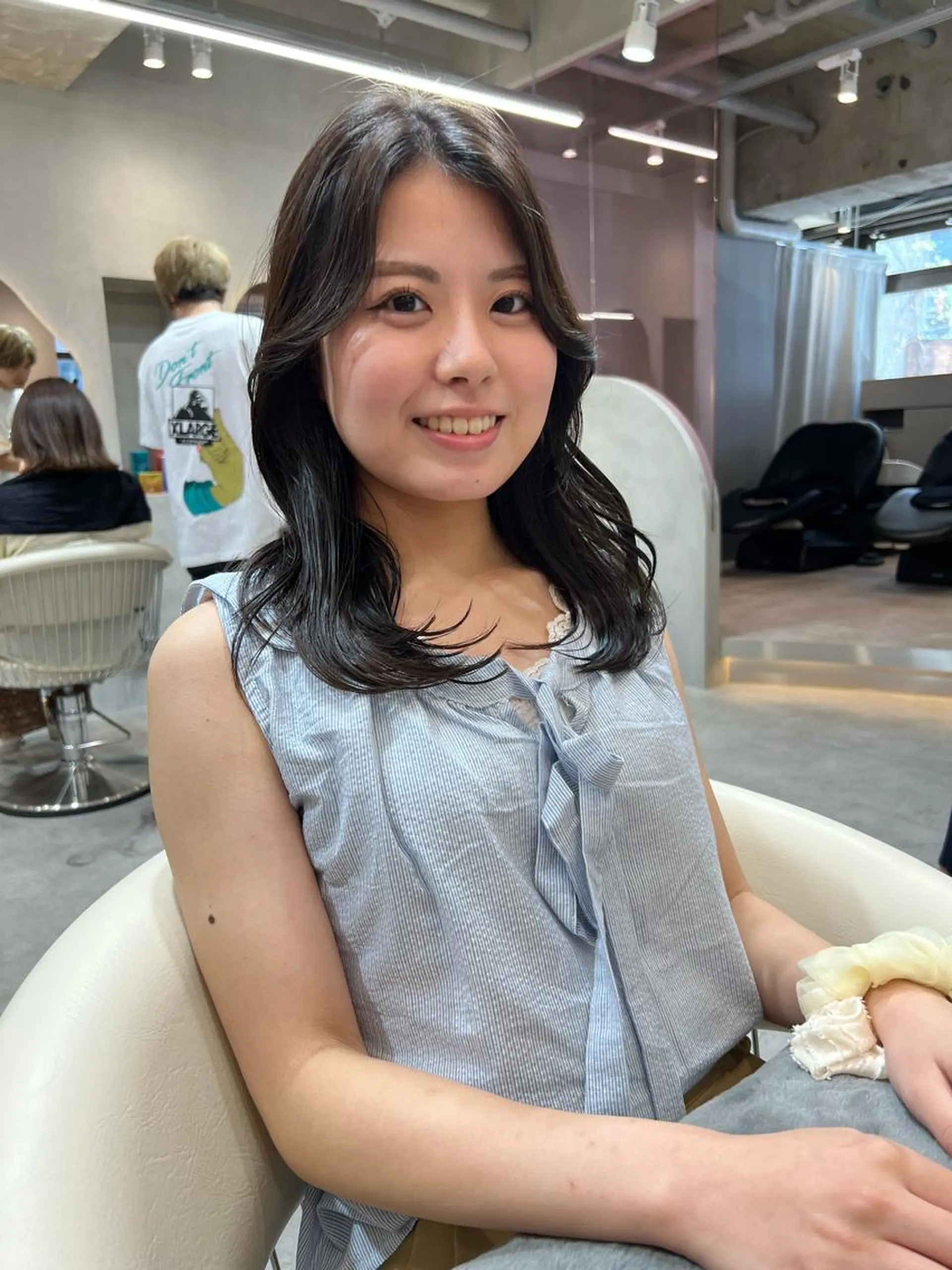 ミディアム カラー ヘアアレンジ アッシュ 黒髪 ブリーチ ブルーカラー ブルーブラック 🇰🇷韓国メンズ 特化🇰🇷松永恭征のヘアスタイル