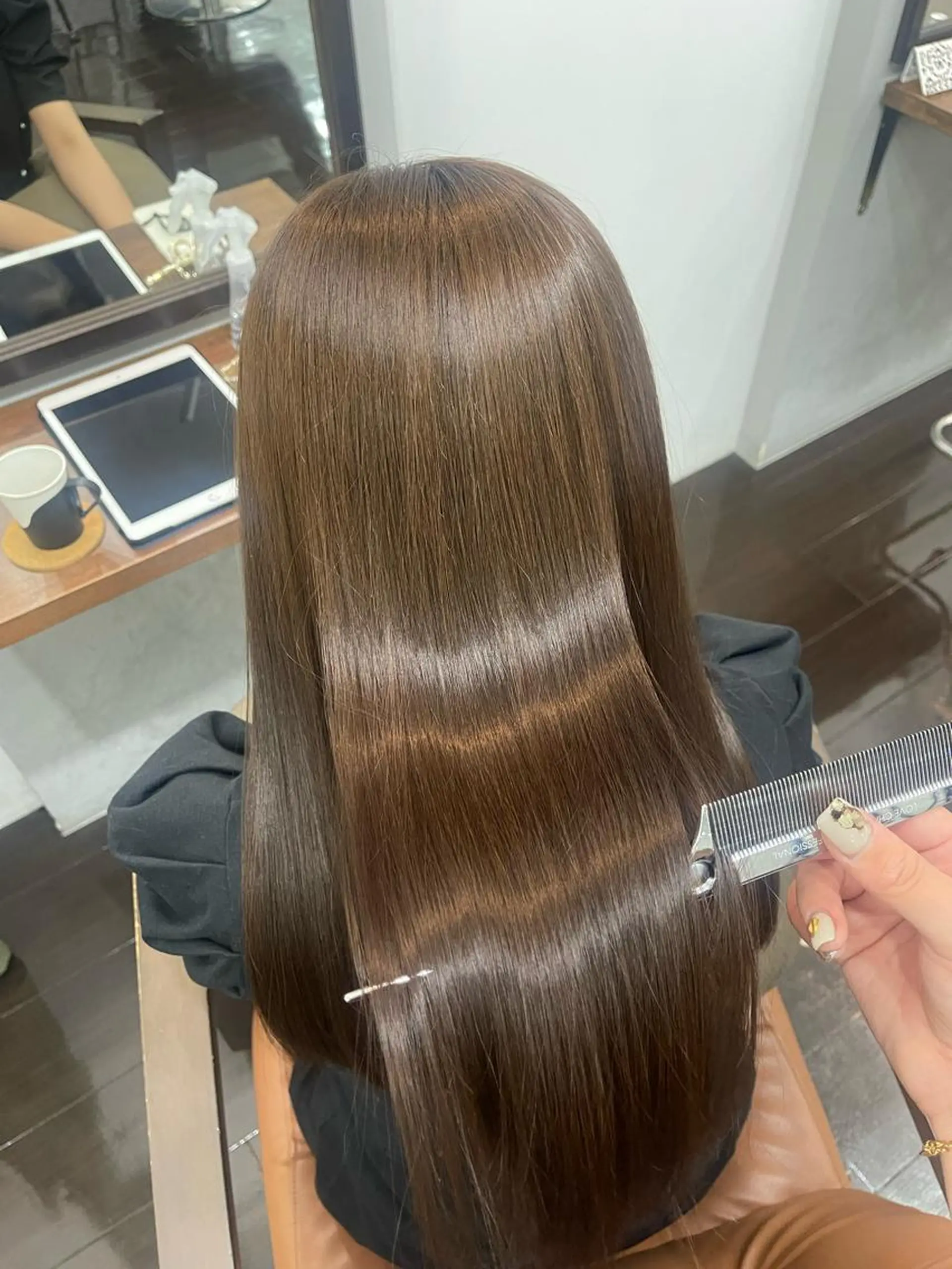 ロング トリートメント カット ヘアカラー トリートメント 難波 茜のヘアスタイル