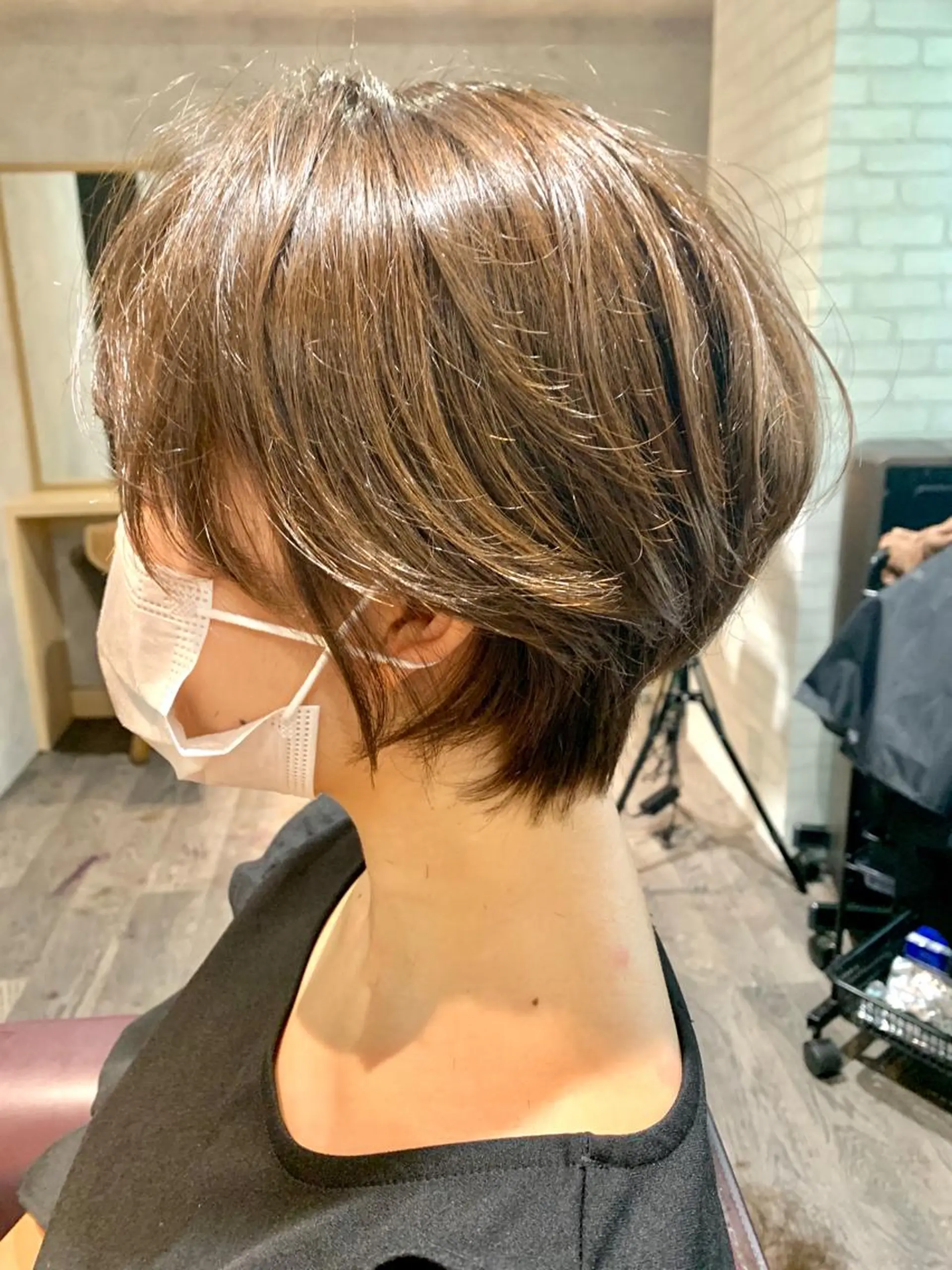 ショート カラー カット ヘッドスパ バレイヤージュ KAZUMAのヘアスタイル
