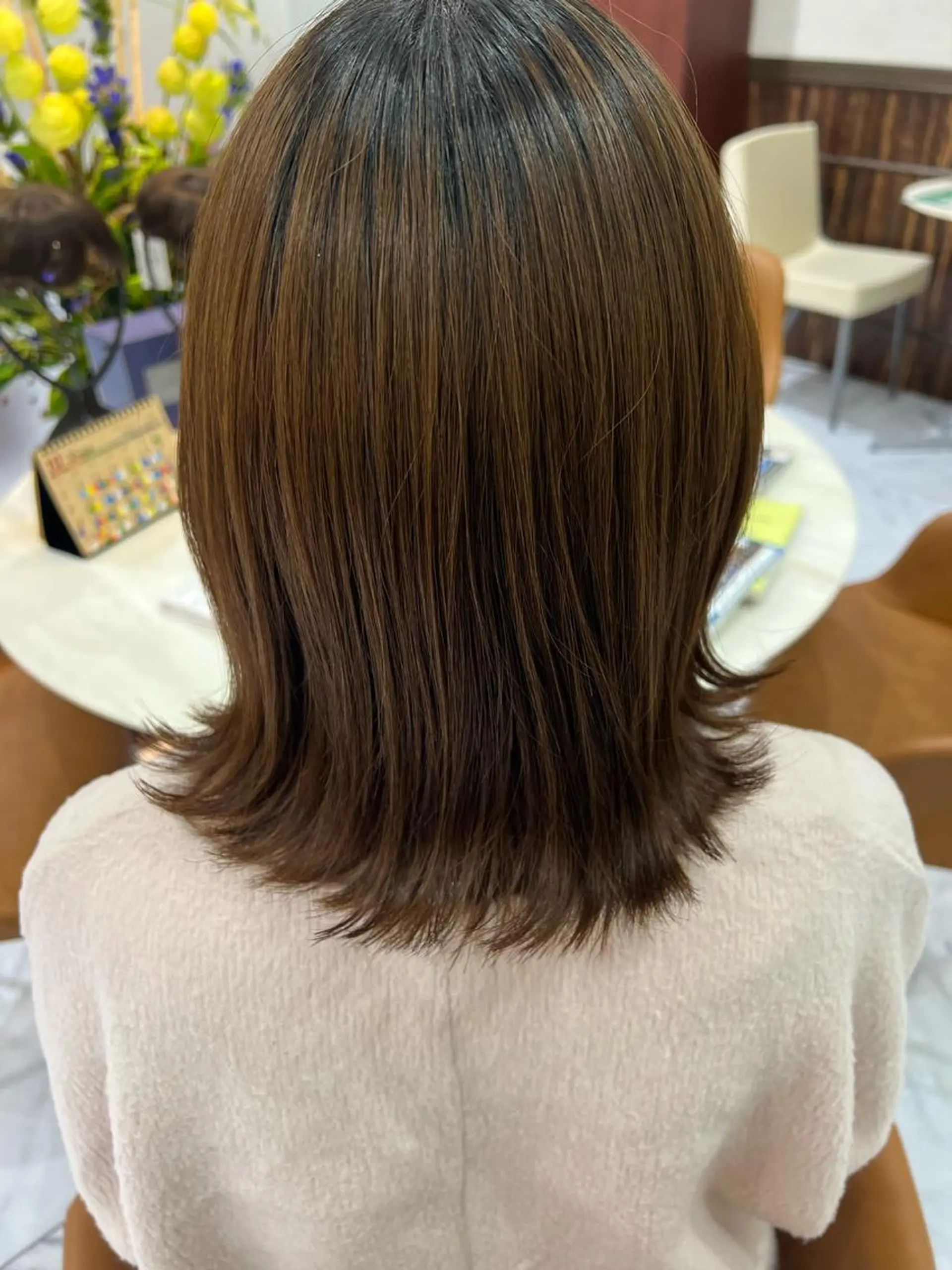 ミディアム あんどう ゆうかのヘアスタイル