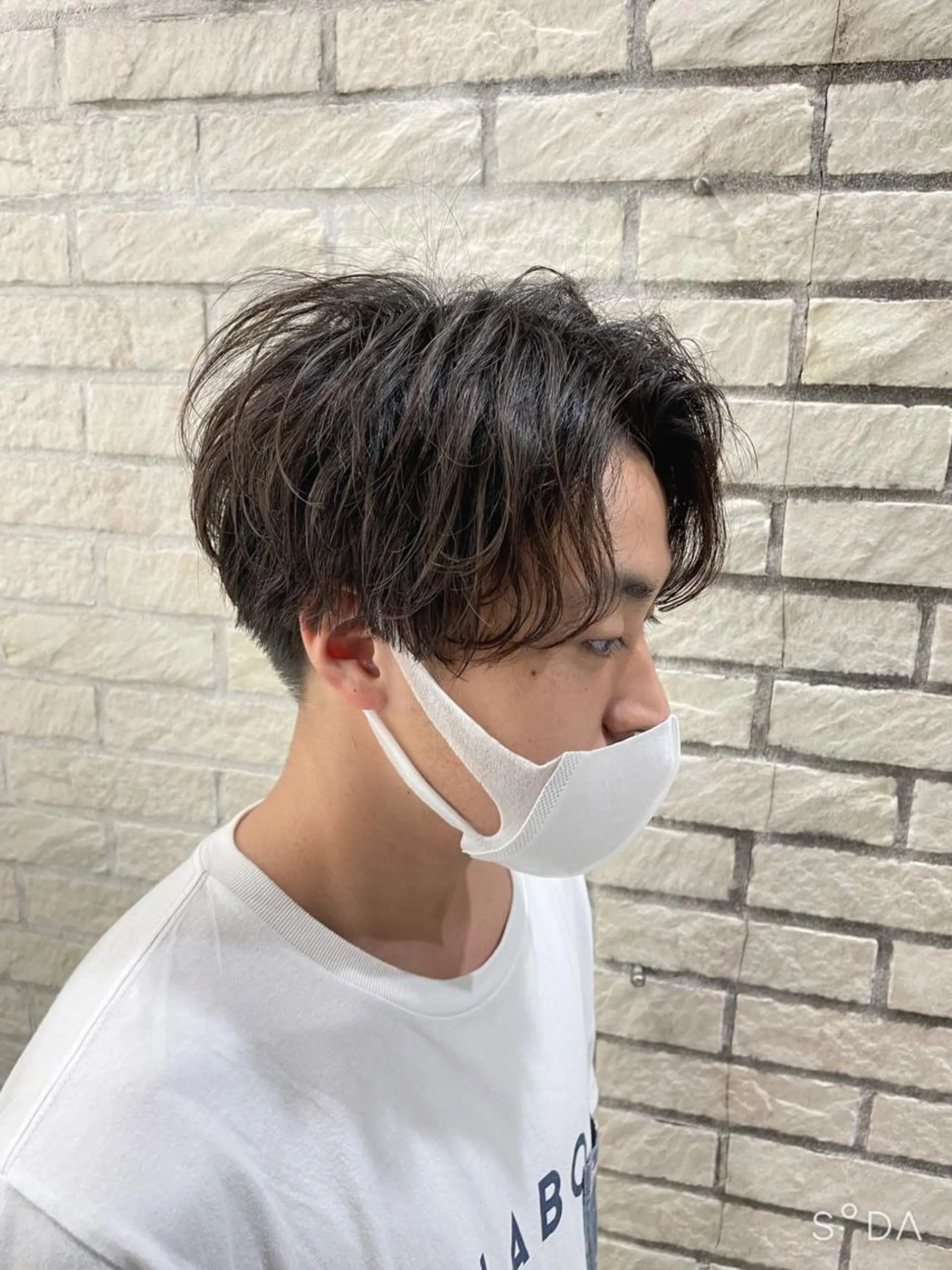 ショート パーマ メンズ 🪞髪質改善カラー× レイヤー河村真聖🪞のヘアスタイル