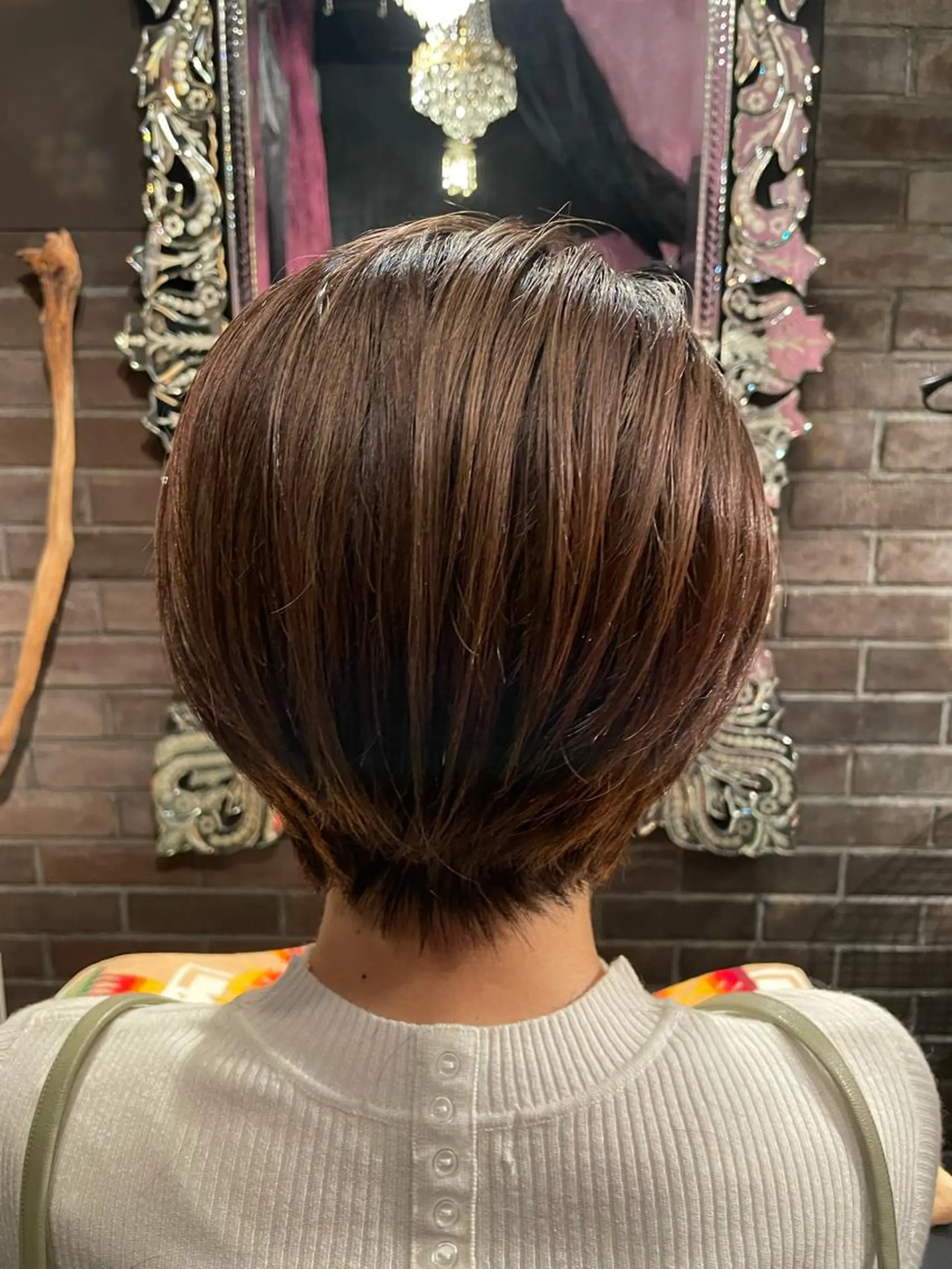 ショート カラー ハイライトカラー ハイライト ヘアカラー アフィロス所属・五十嵐 舞のヘアスタイル