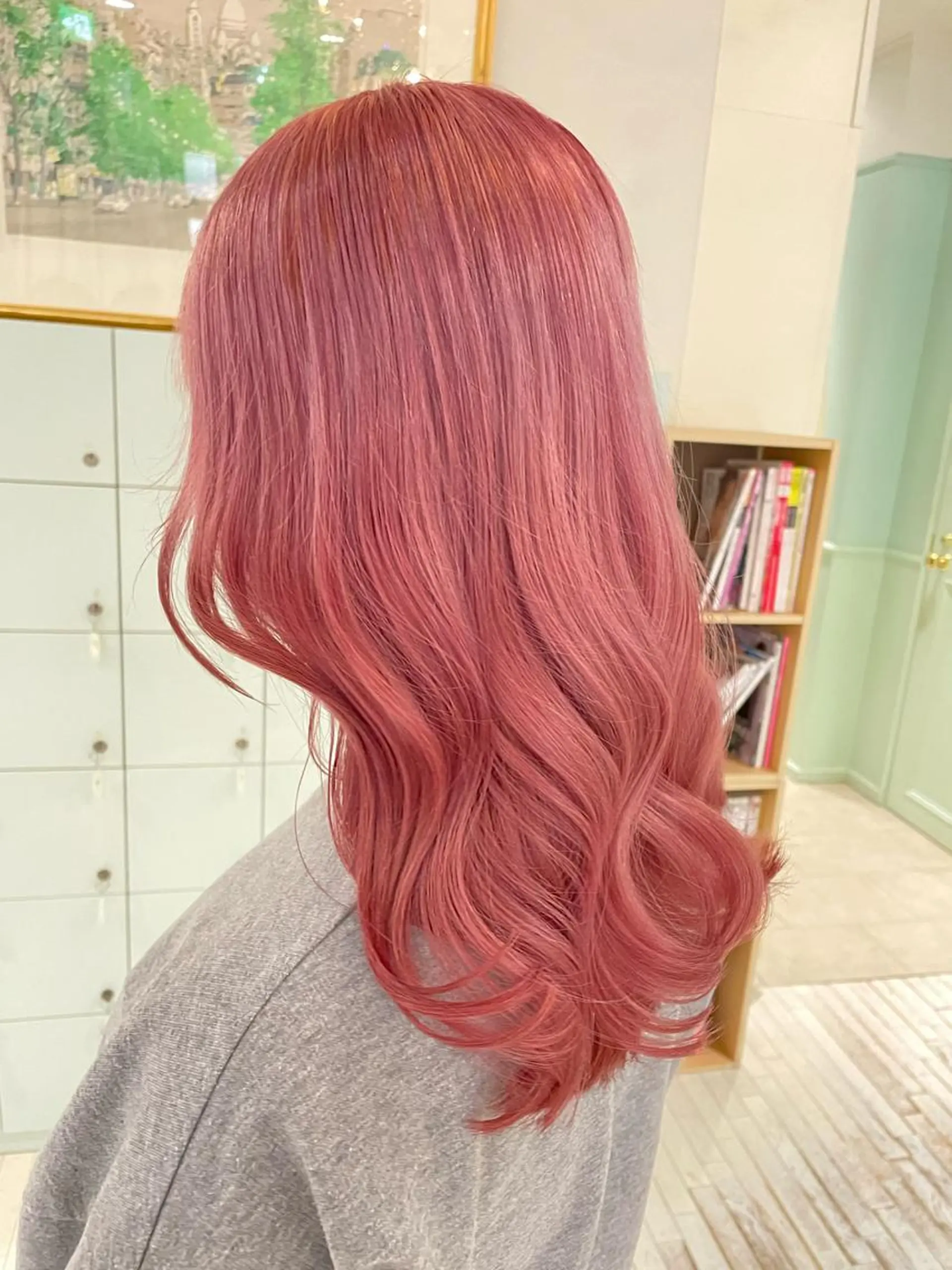 ロング カラー ヘアカラー トリートメント ヘアセット 🎀透明感ブリーチ カラー🎀ミズキのヘアスタイル
