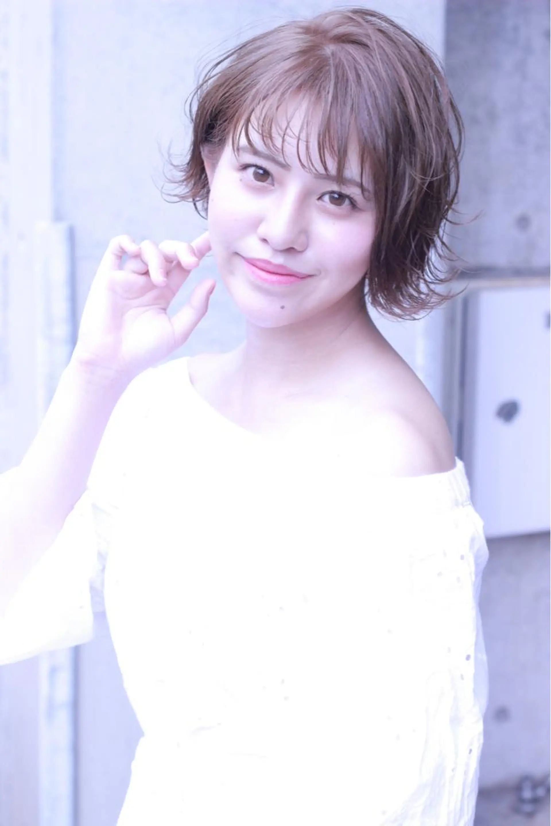 ミディアム カラー 及川 光のヘアスタイル