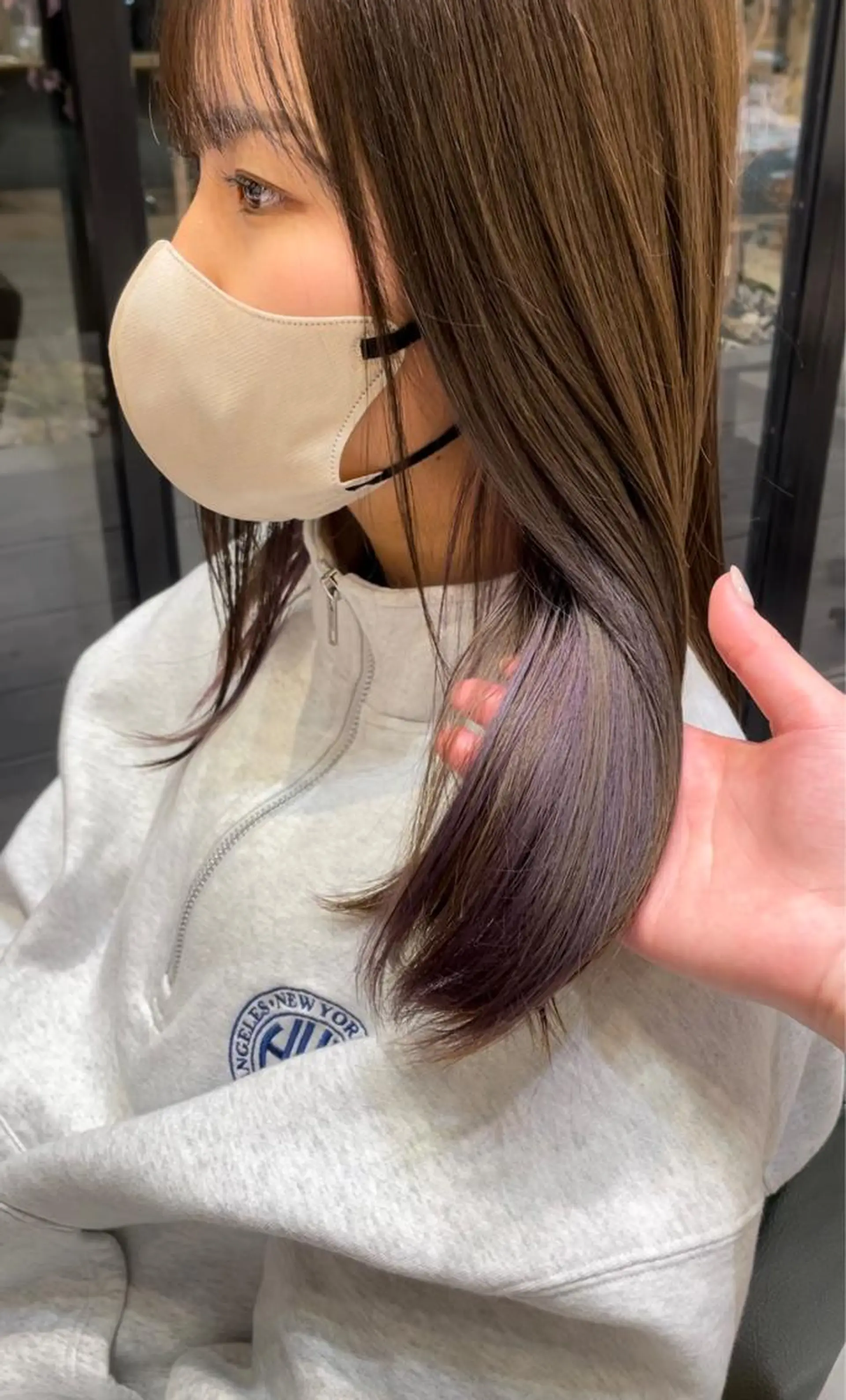 セミロング ヘアカラー 桑本 さと子のヘアスタイル